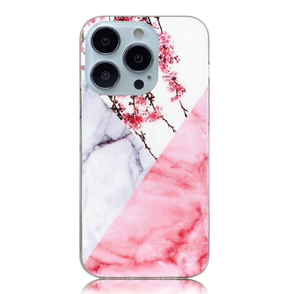 Marble iPhone 14 Pro Max case - Plum Blossom / Marble