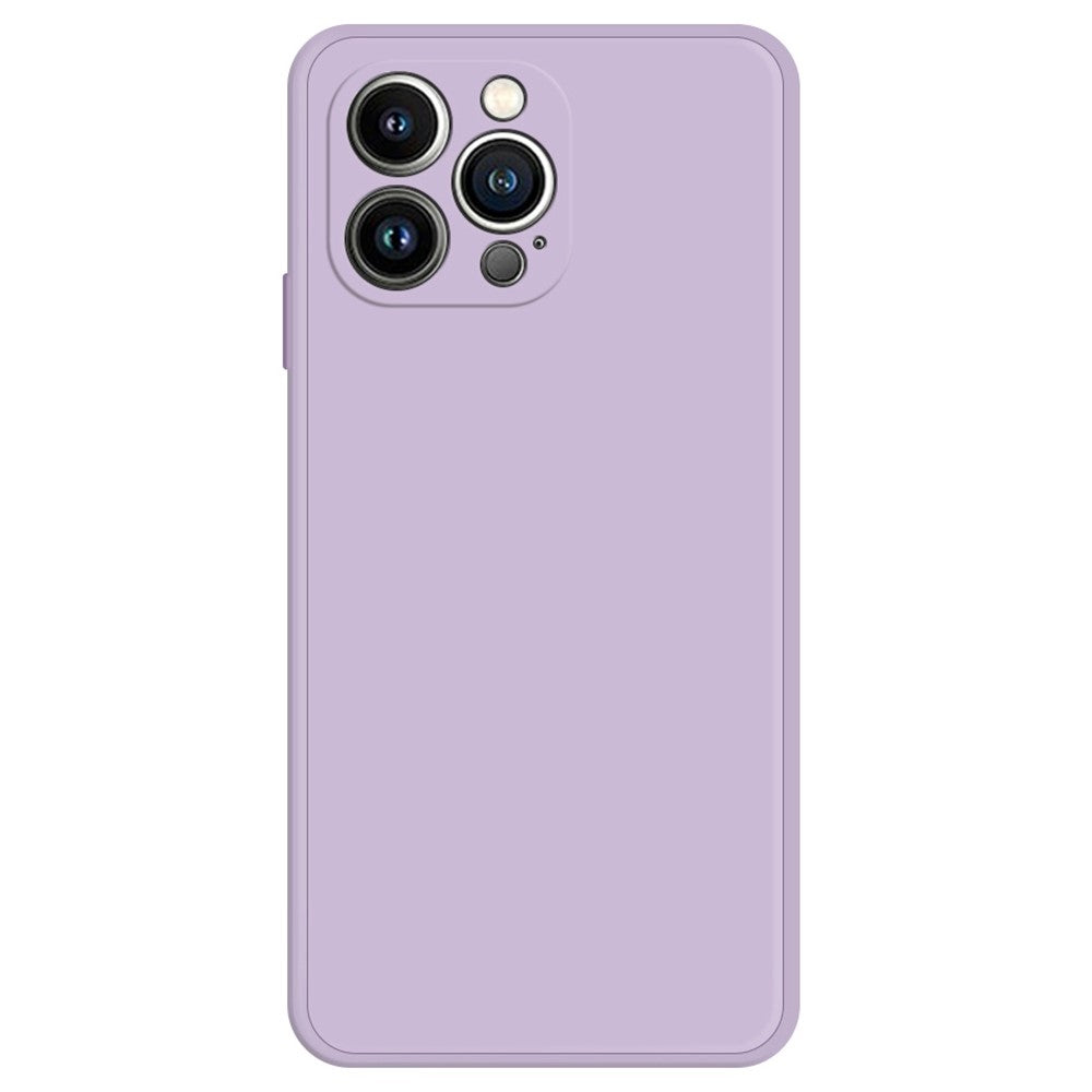 Beveled anti-drop rubberized cover for iPhone 14 Pro Max - Purple