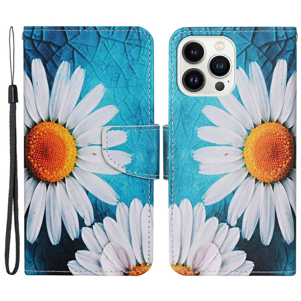 Wonderland iPhone 14 Pro Max flip case - Large Chrysanthemum