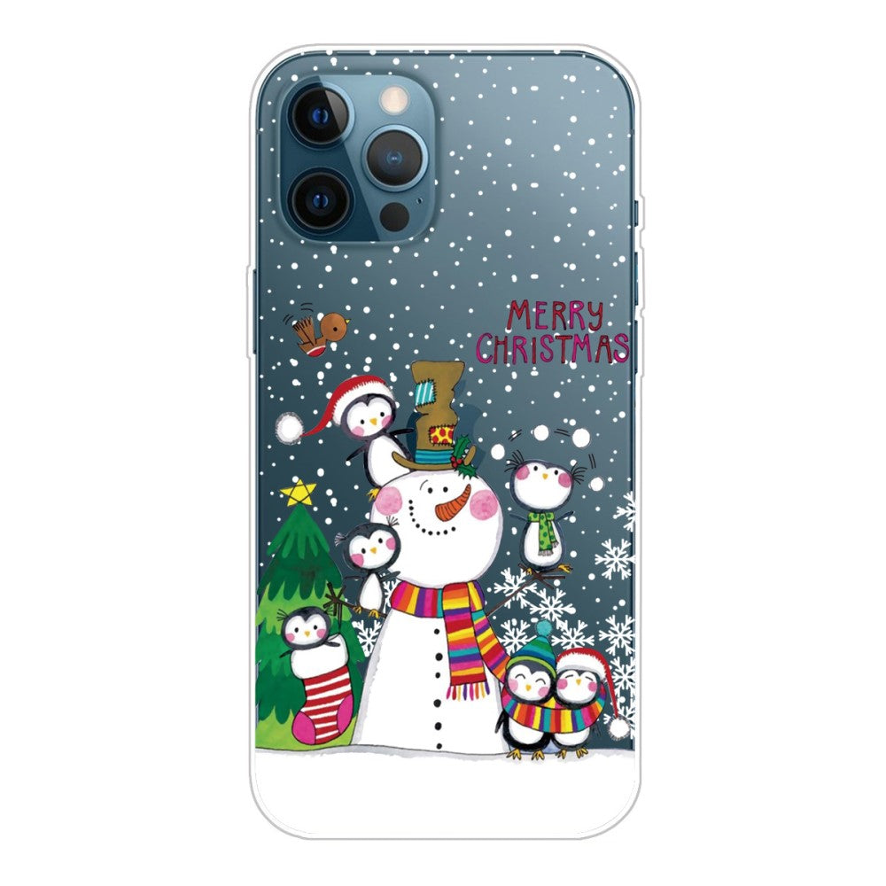 Christmas iPhone 14 Pro case - Penguin Family