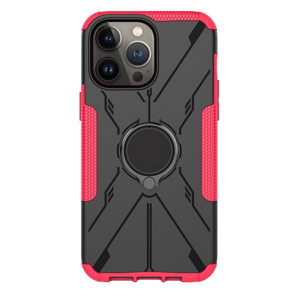 Kickstand cover with magnetic sheet for iPhone 14 Pro - Rose