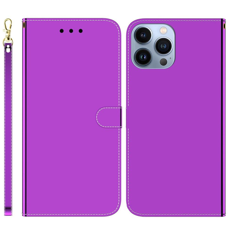 Mirror iPhone 14 Pro flip case - Purple