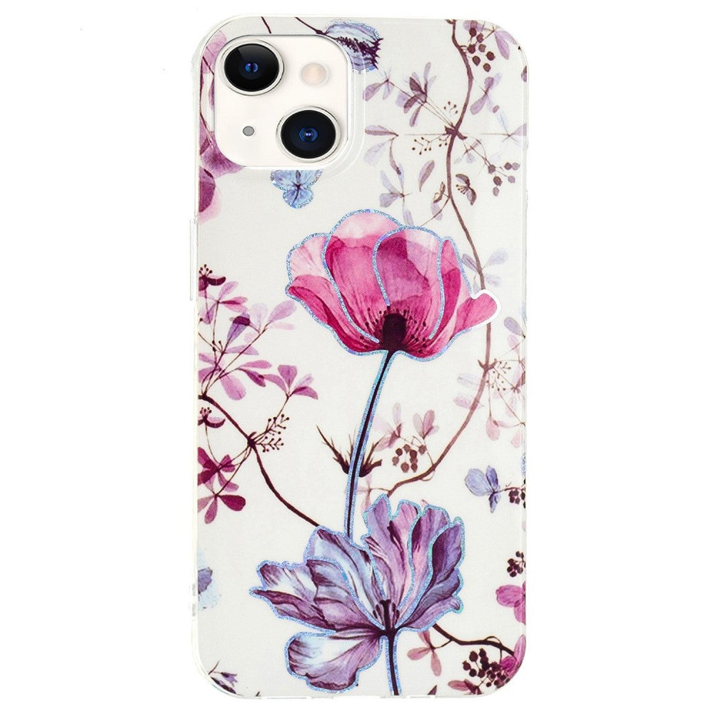 Marble iPhone 14 case - Lotus