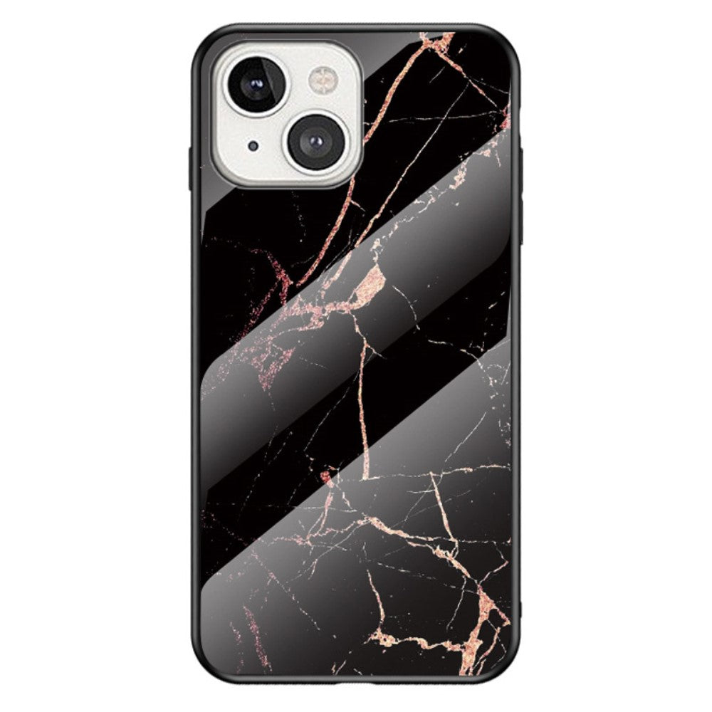 Fantasy Marble iPhone 14 cover - Gold Black Marble