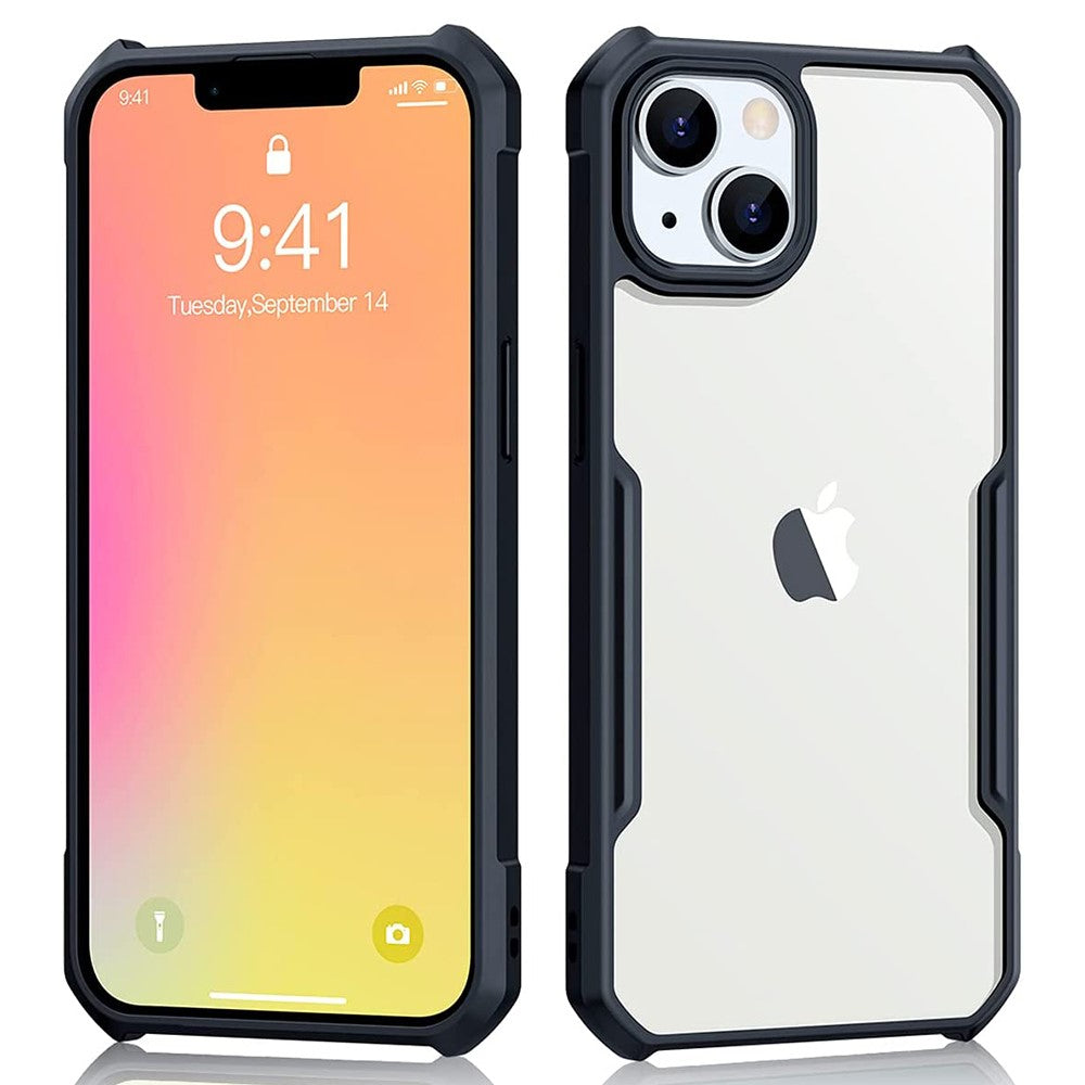 Shockproof hybrid cover for iPhone 14 - Black