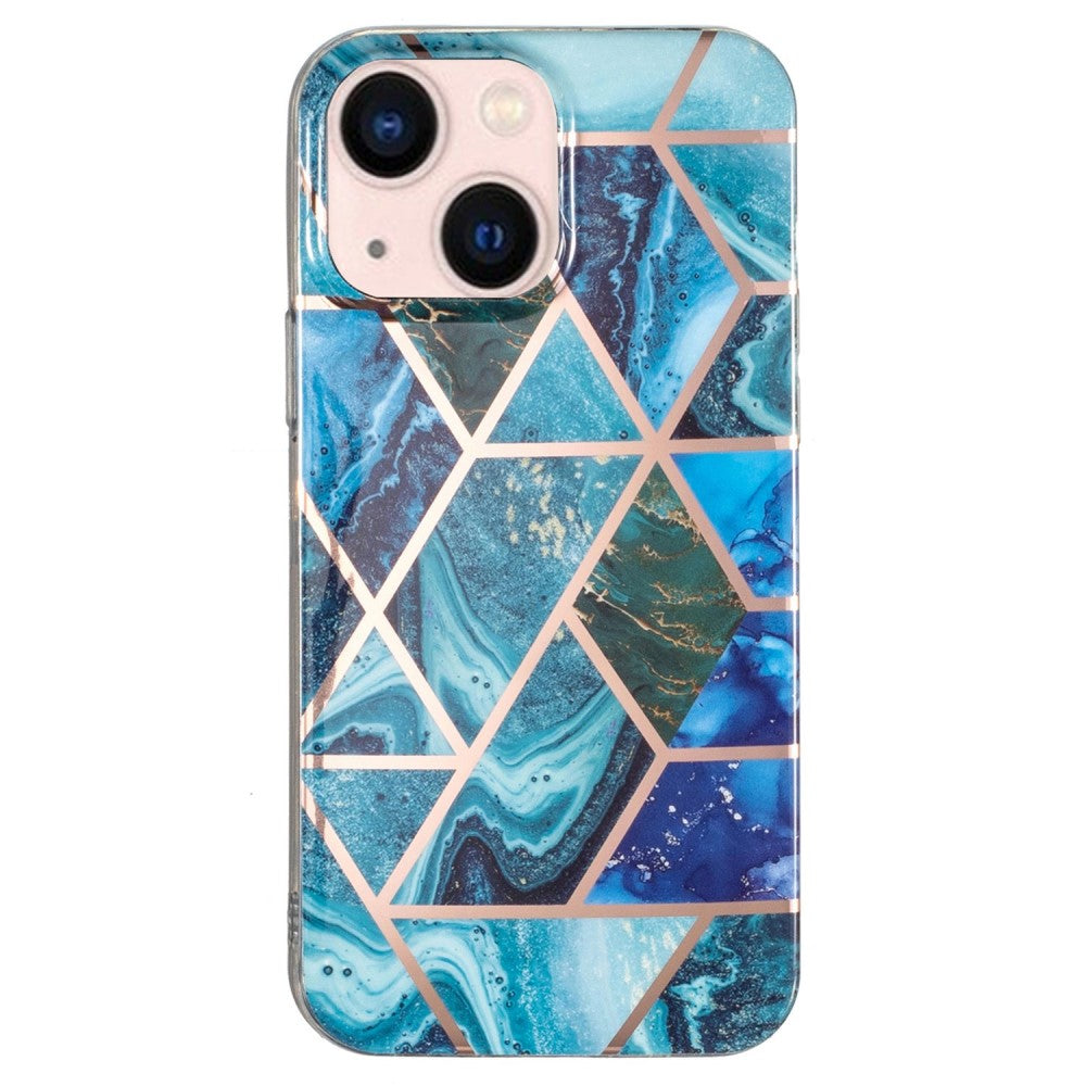Marble iPhone 14 case - Blue / Green Marble