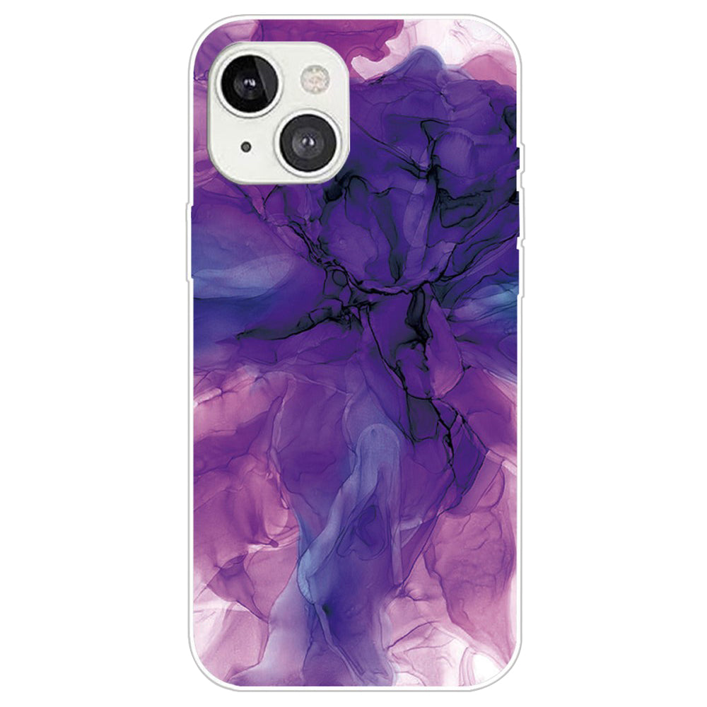 Marble iPhone 14 Plus case - Dreamy Purple Marble