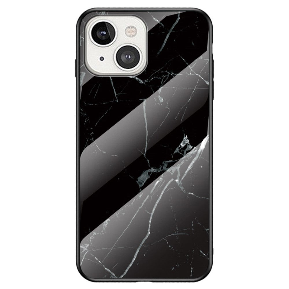 Fantasy Marble iPhone 14 Plus cover - Black Marble