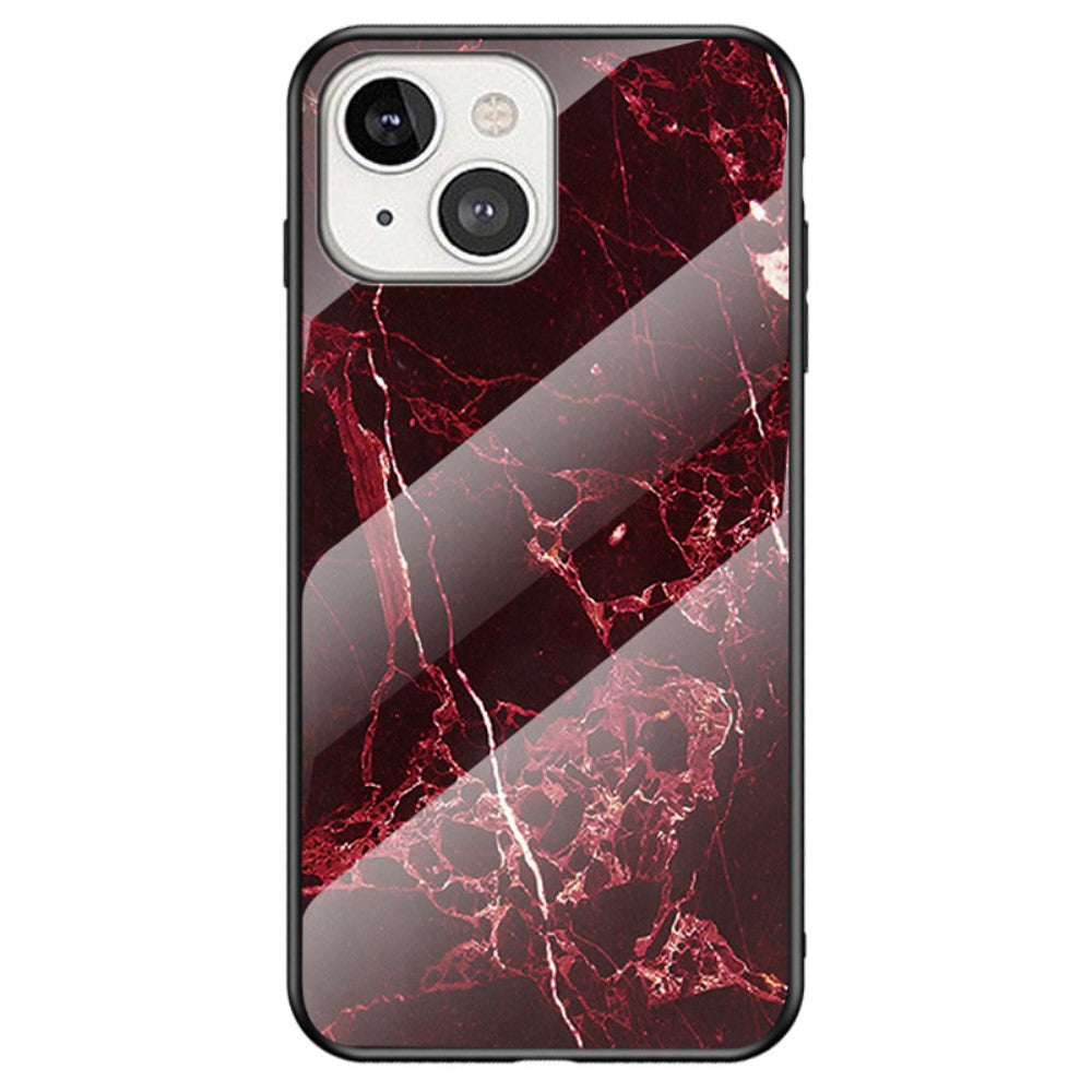 Fantasy Marble iPhone 14 Plus cover - Blood Red Marble