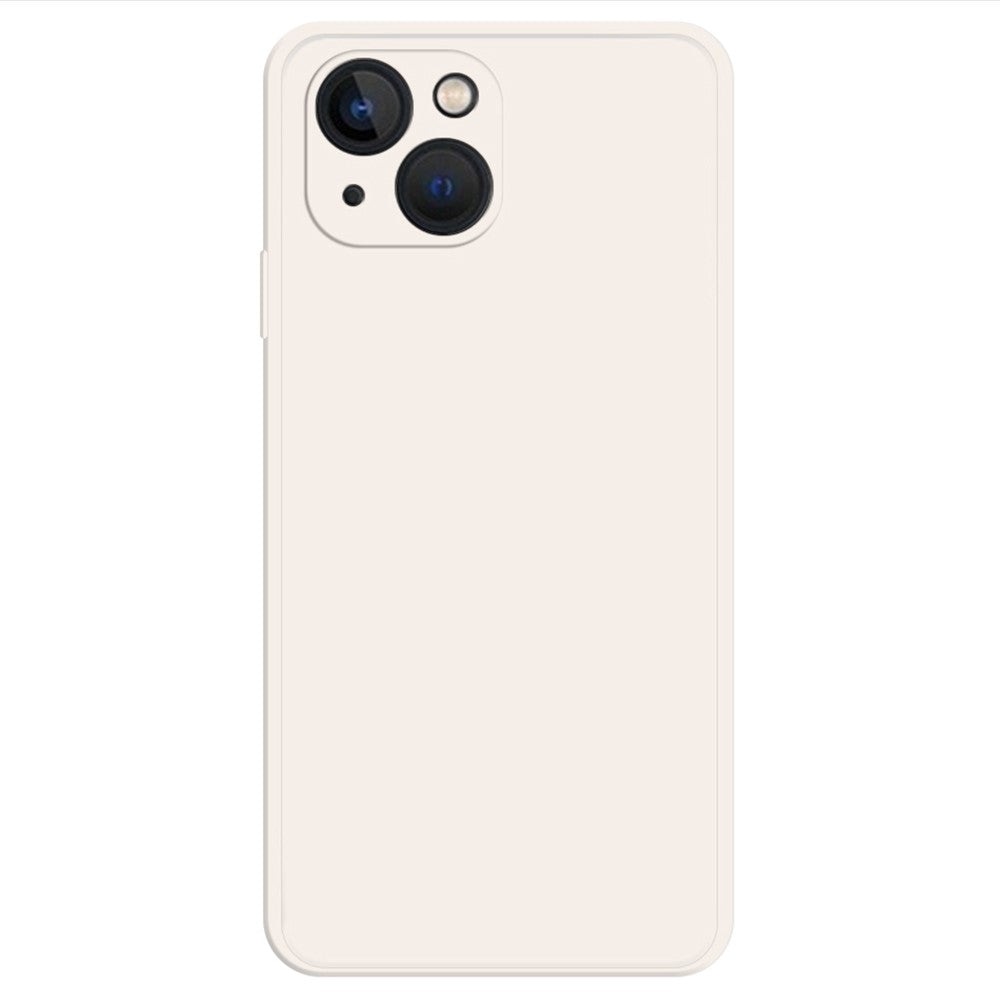 Beveled anti-drop rubberized cover for iPhone 14 Plus - Beige