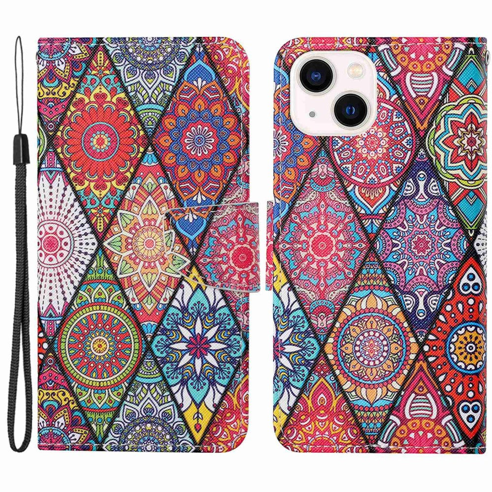 Wonderland iPhone 14 Plus flip case - Rhombus / Totem