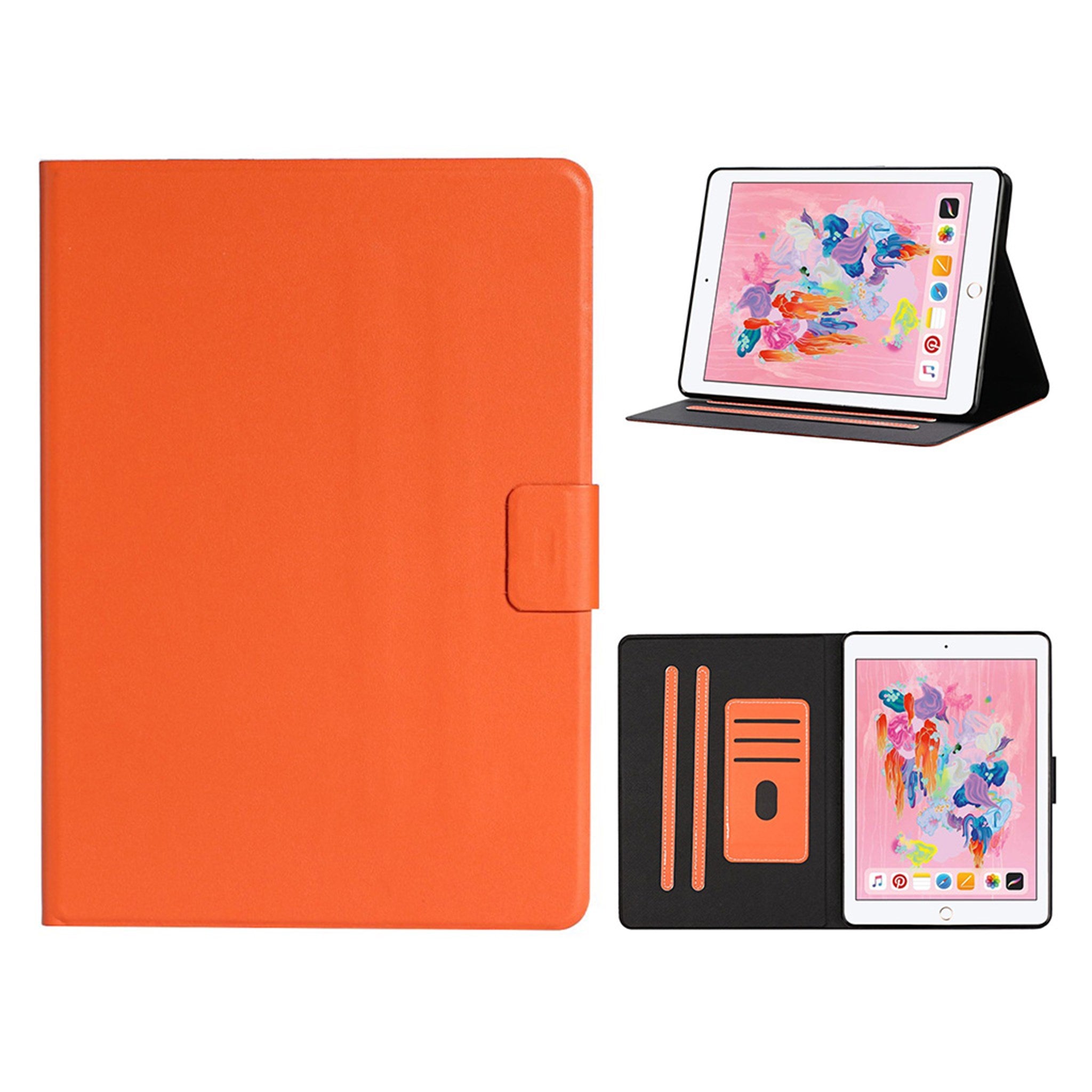 iPad (2018) / (2017) simple leather flip case - Orange