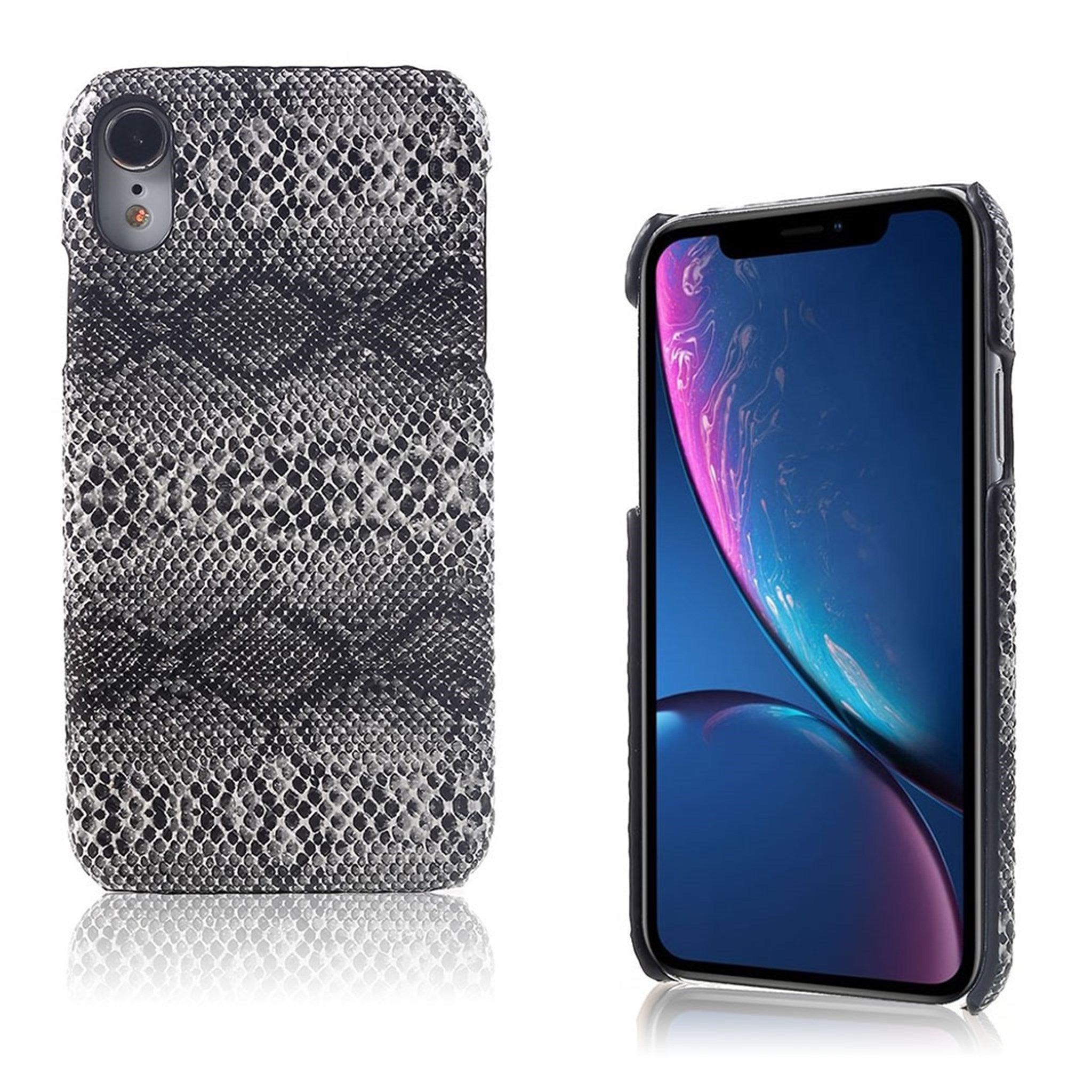 iPhone Xr leather coated case - Snake Texture