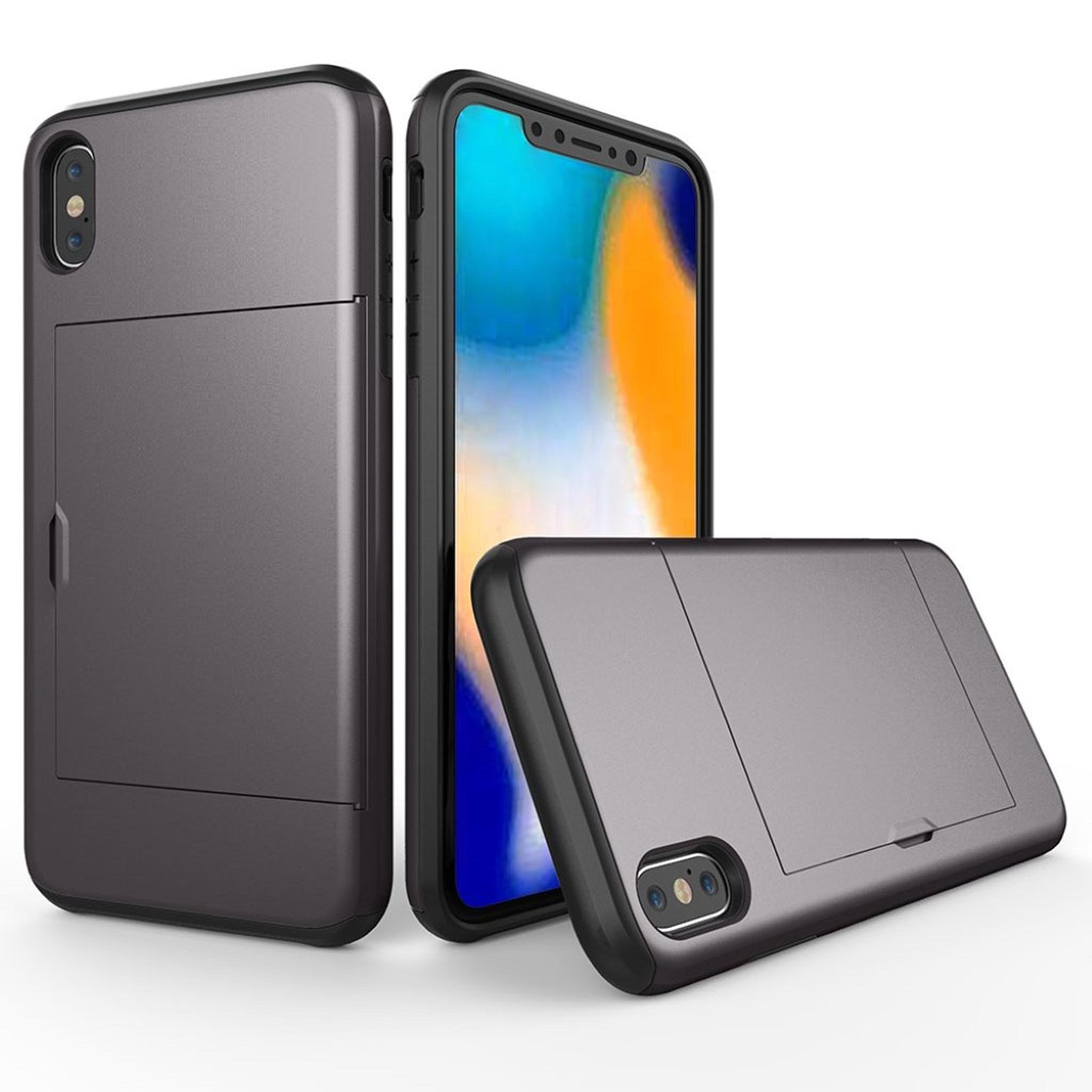 iPhone Xs Max hybrid case - Grey