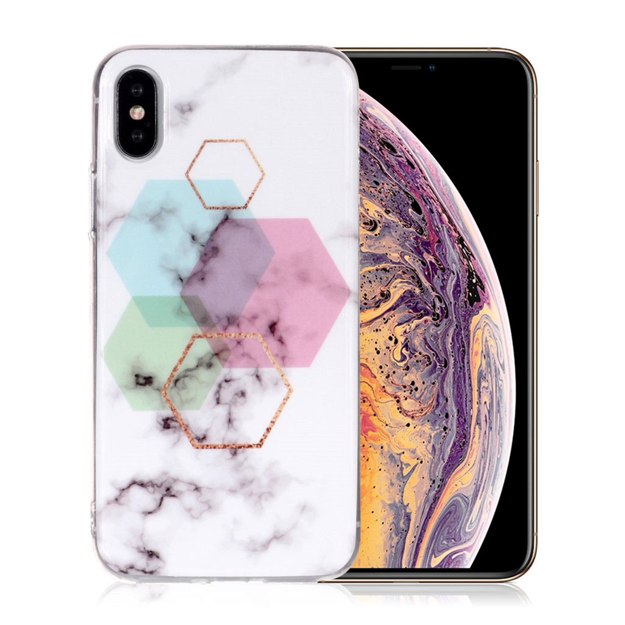 iPhone Xs Max marble pattern case - Style S