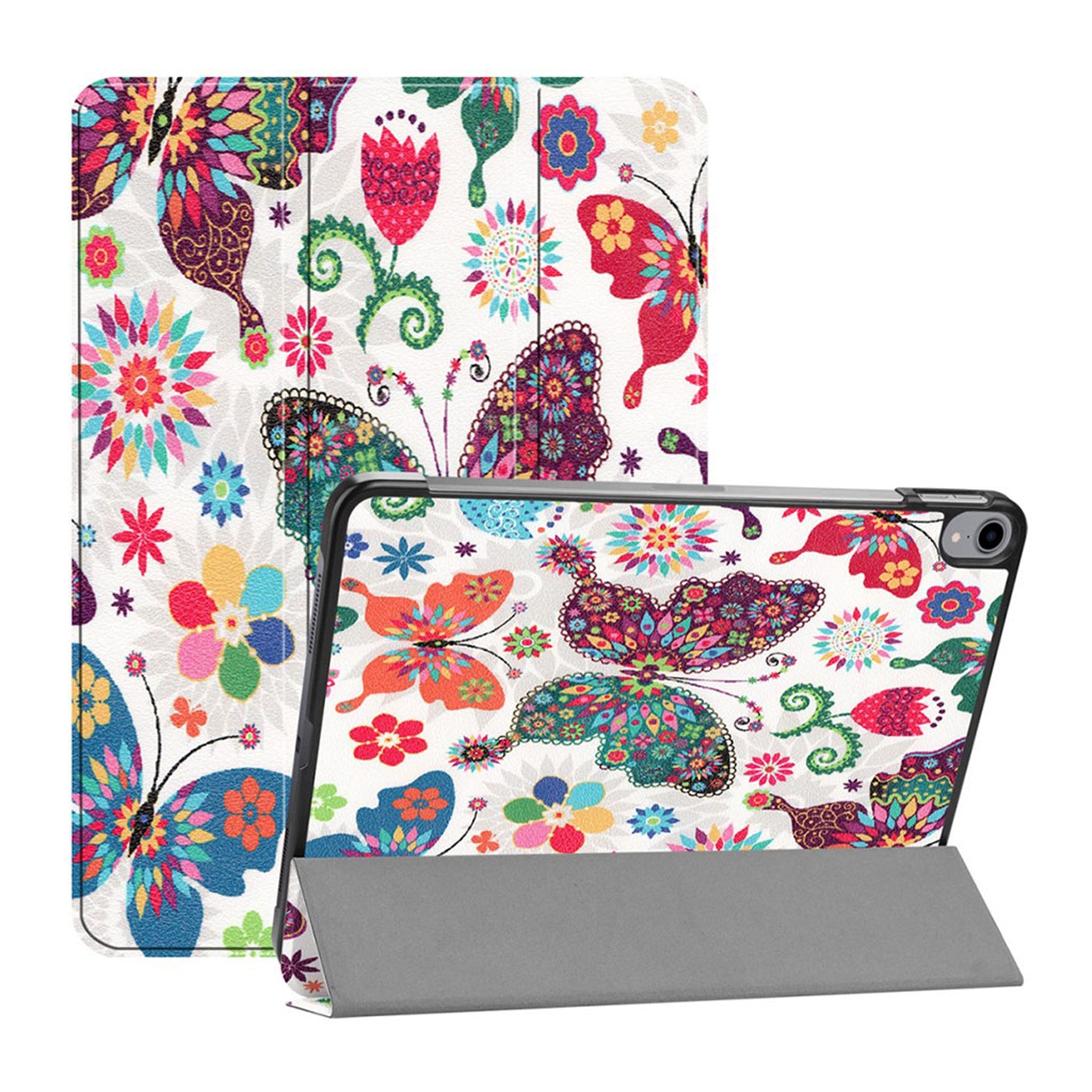 iPad Pro 11 inch (2018) patterned leather flip case - Colorful Butterfly