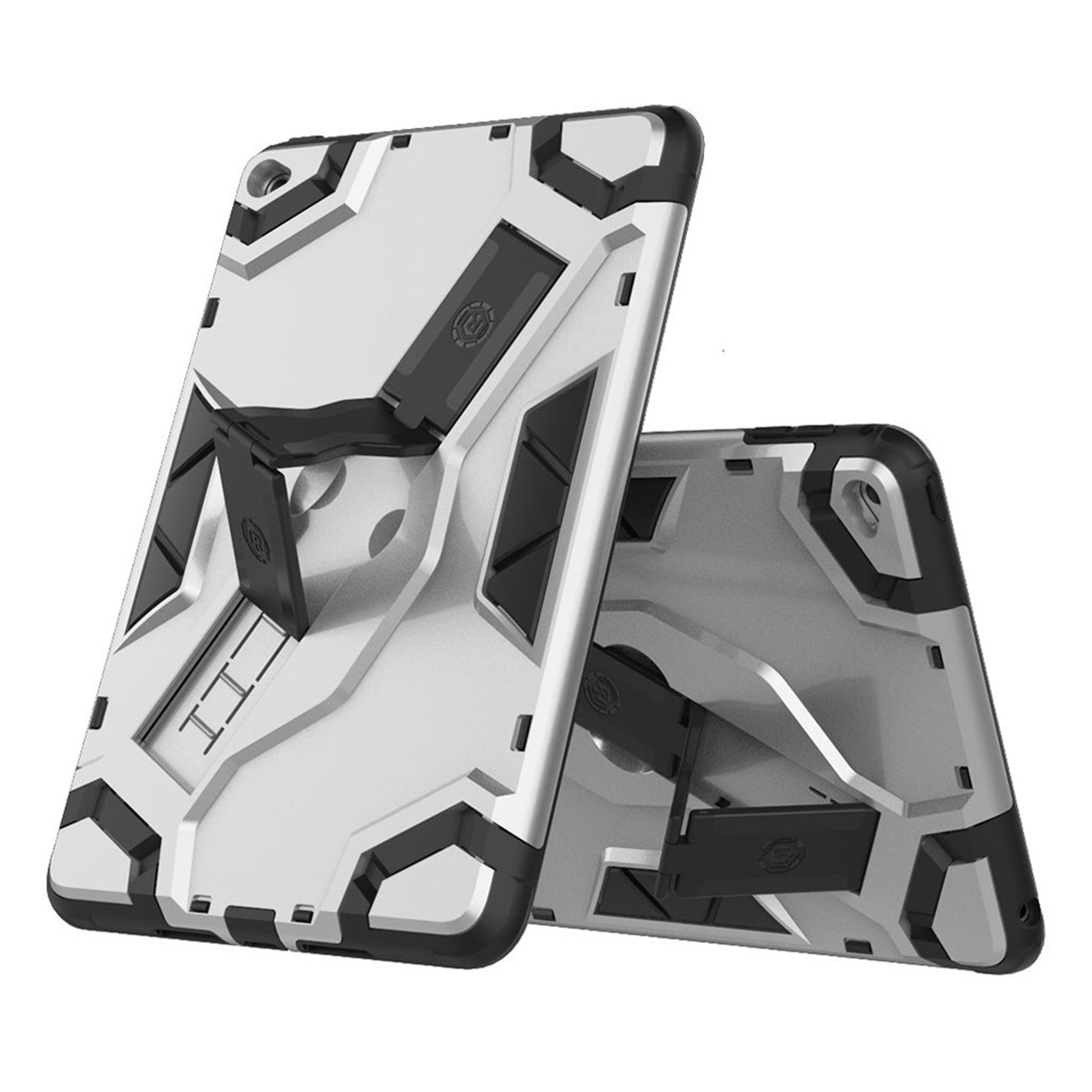 iPad Mini (2019) shield style shockproof case - Silver