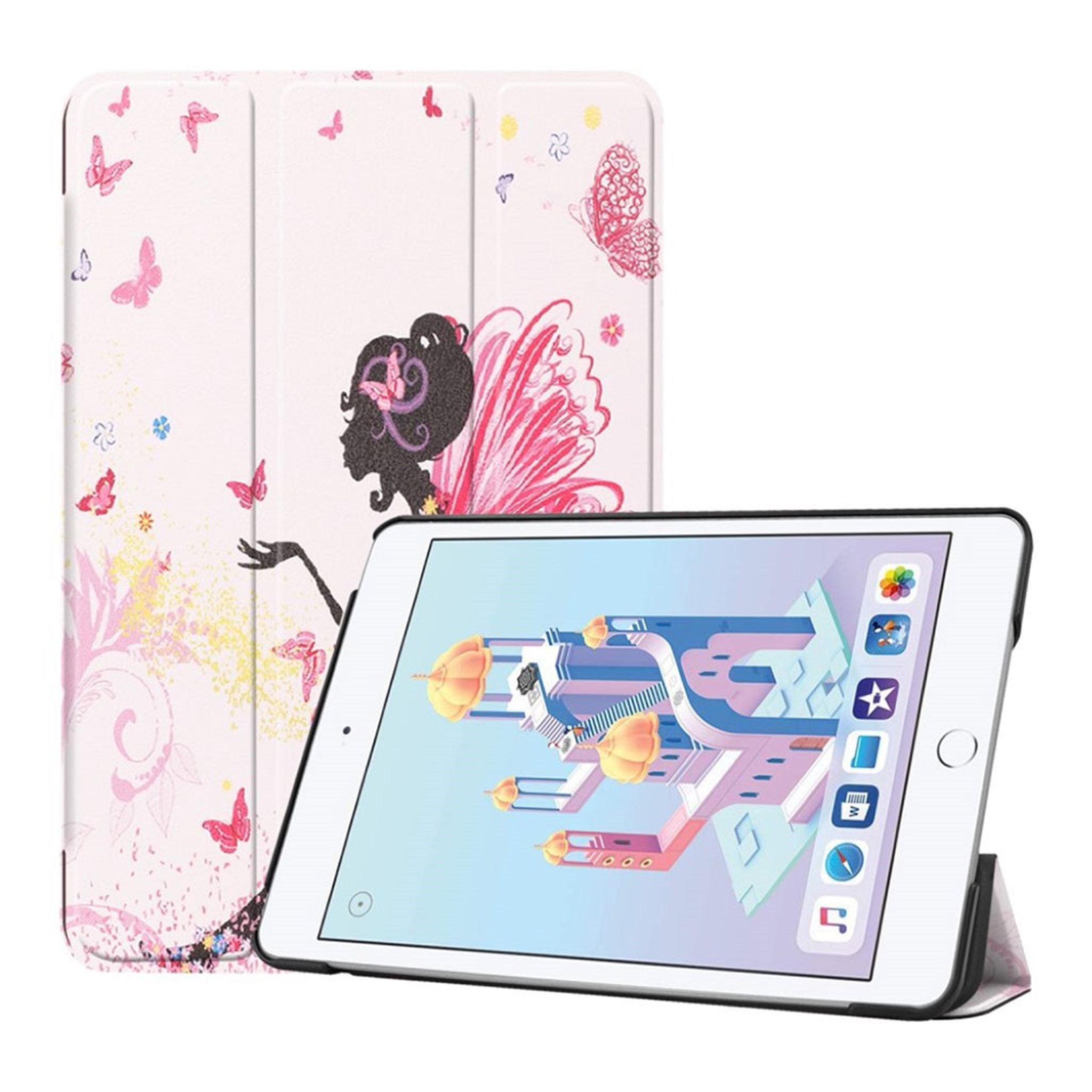 iPad Mini (2019) tri-fold leather case - Pretty Fairy