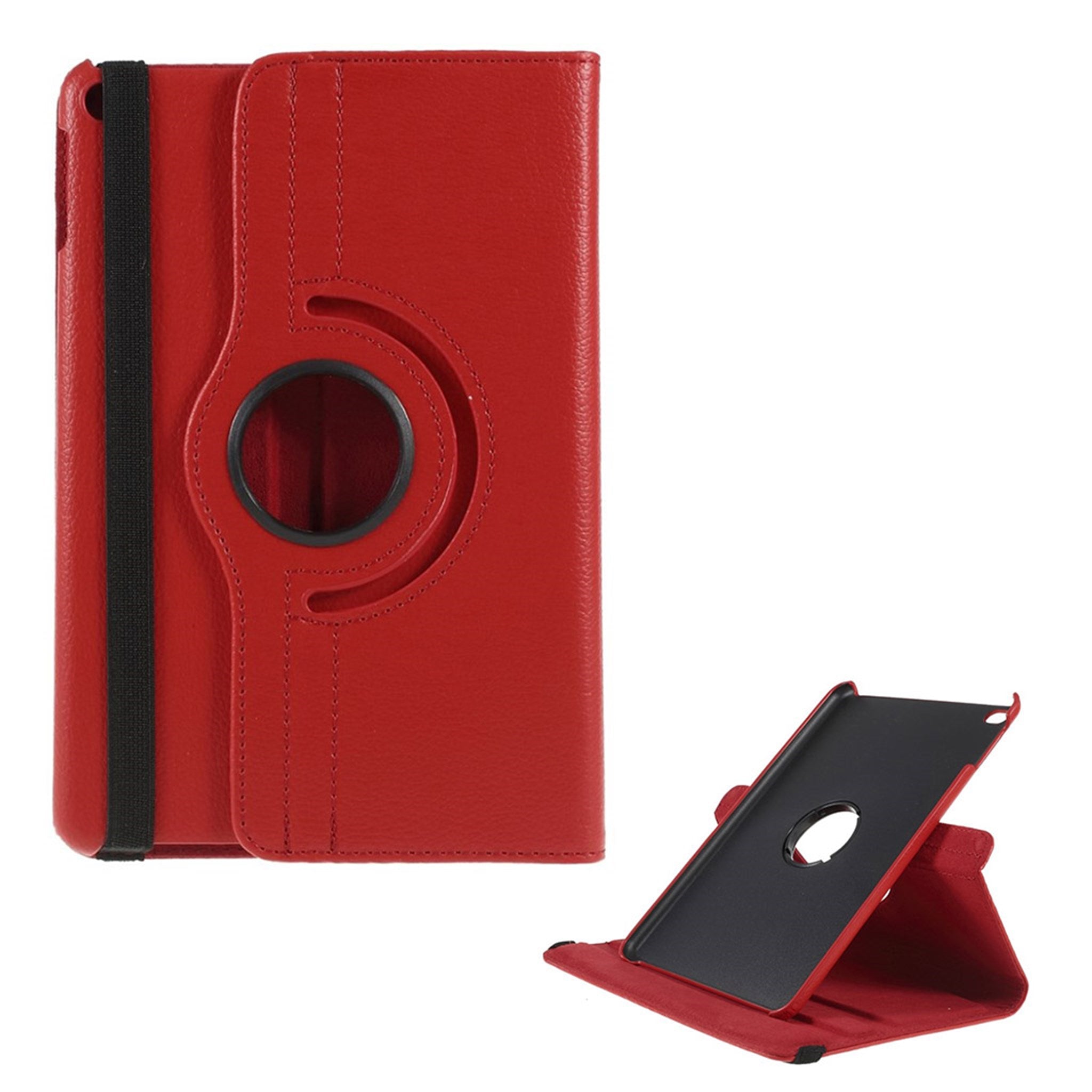 iPad Mini (2019) litchi leather case - Red