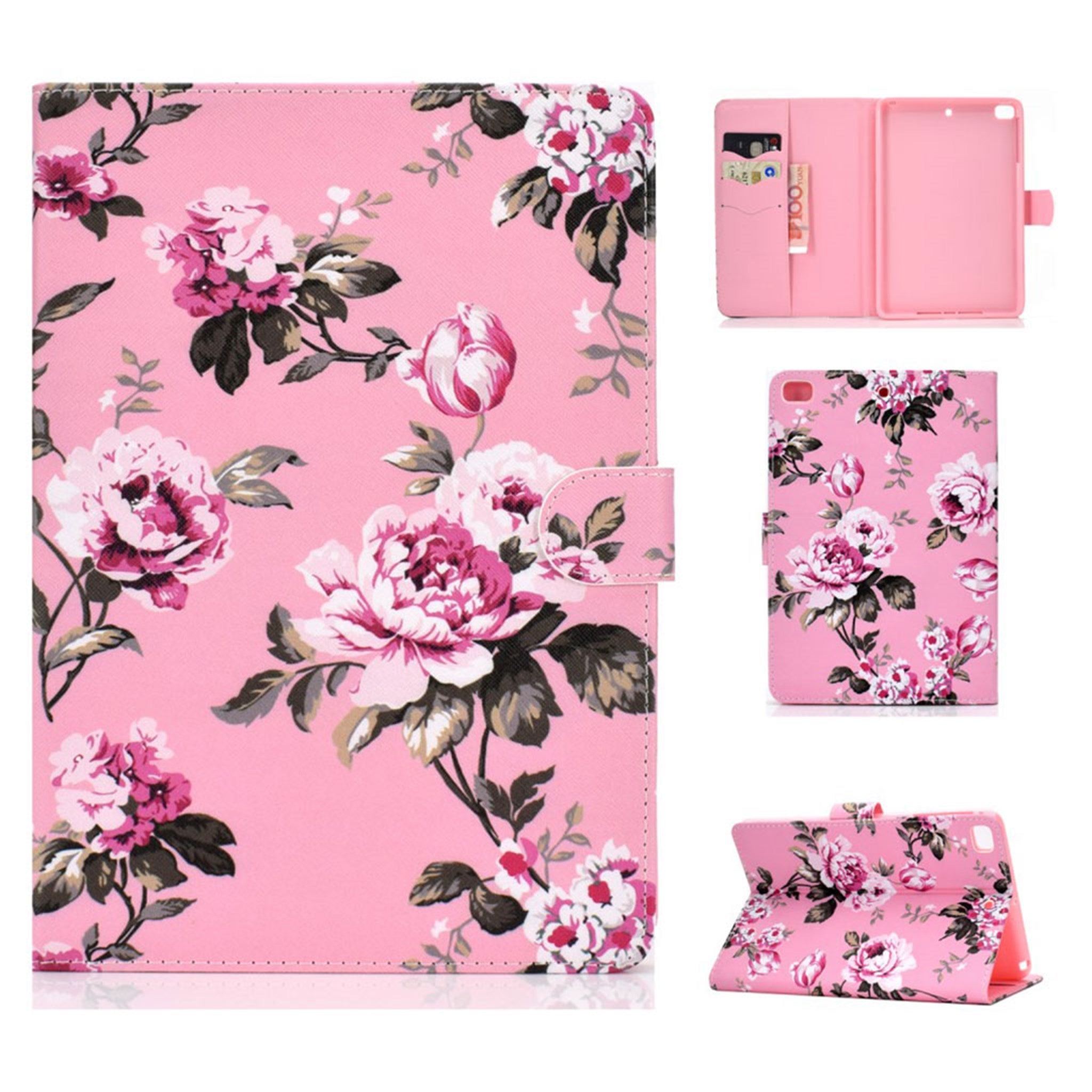 iPad Mini (2019) pattern leather case - Flowers