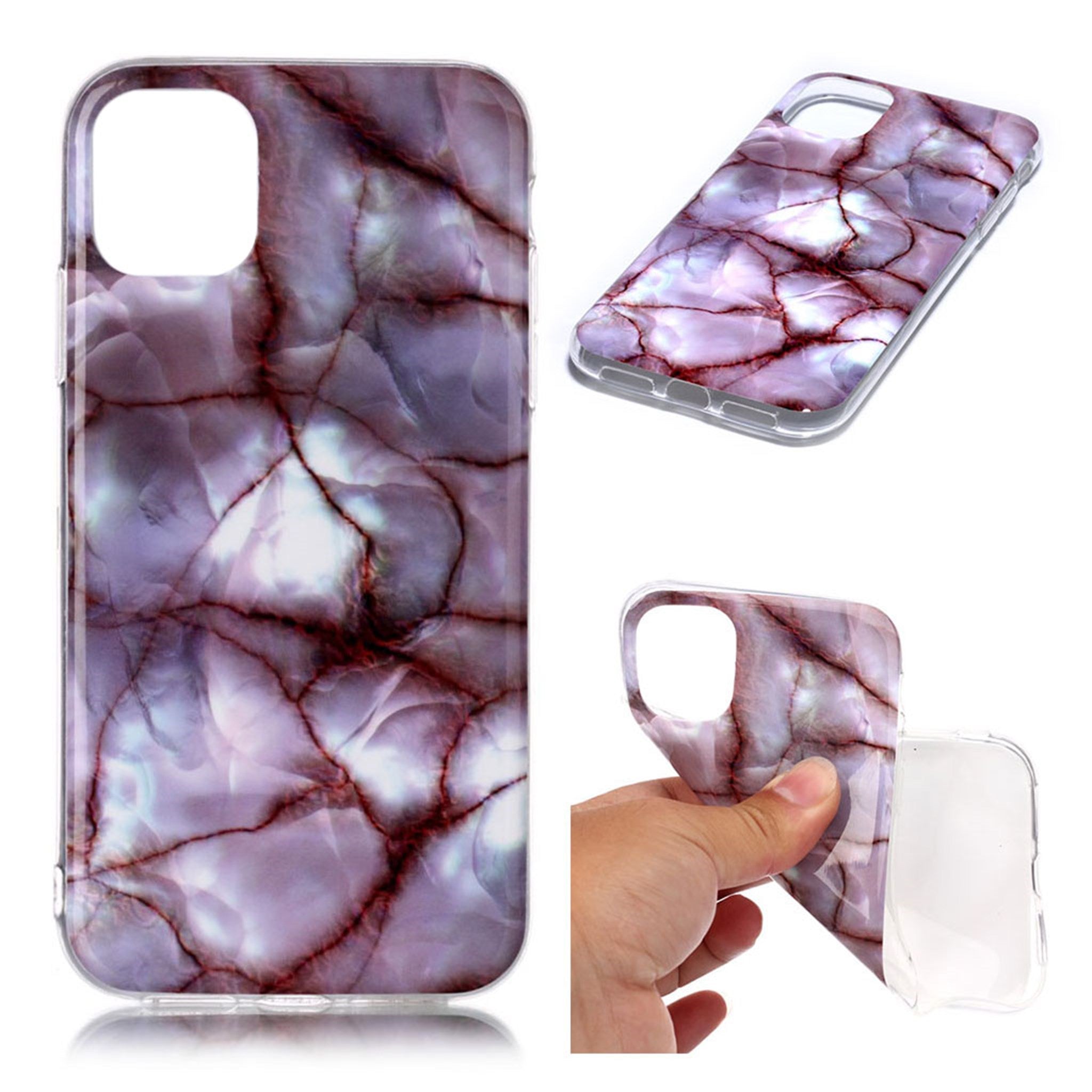 Marble iPhone 11 Pro case - Veiny Rose Marble