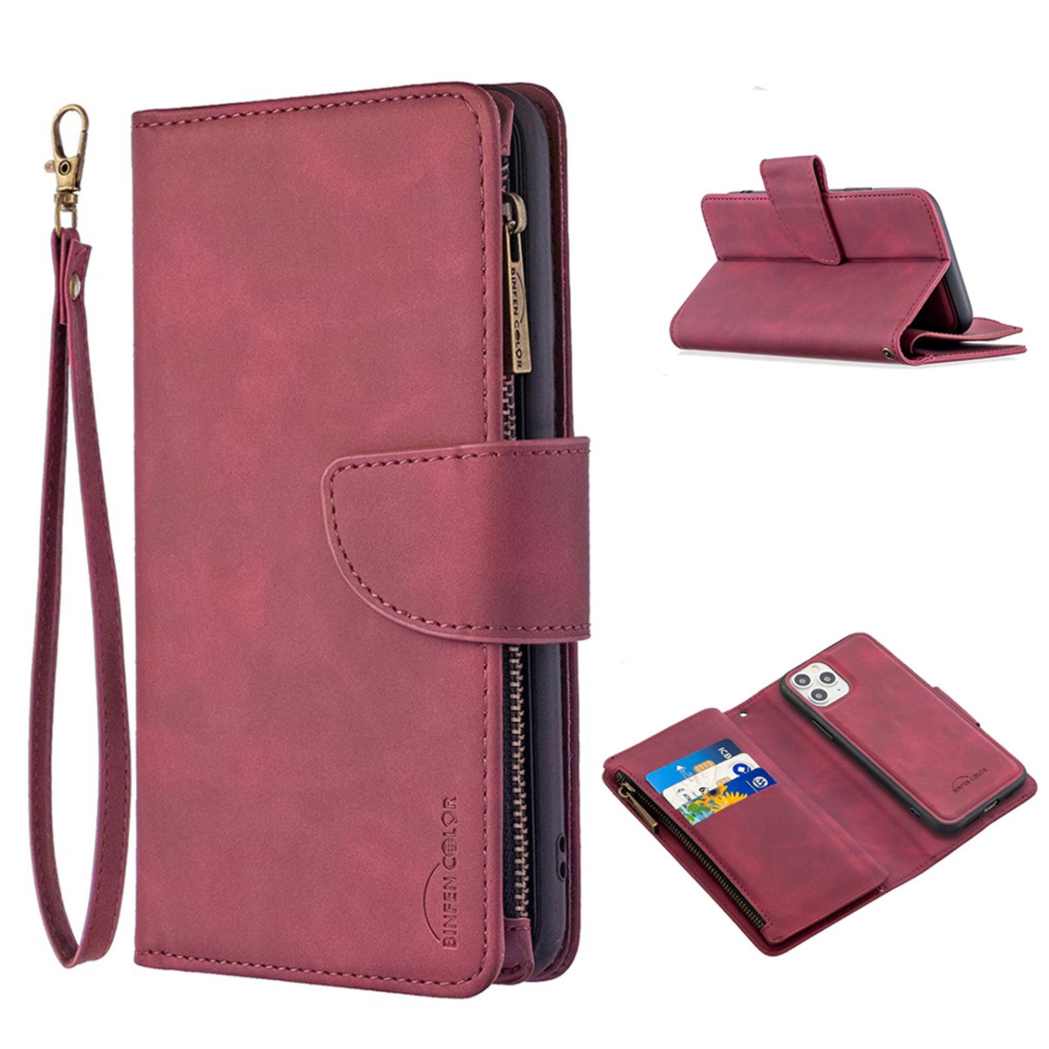 Premium Wallet iPhone 11 Pro flip case - Red