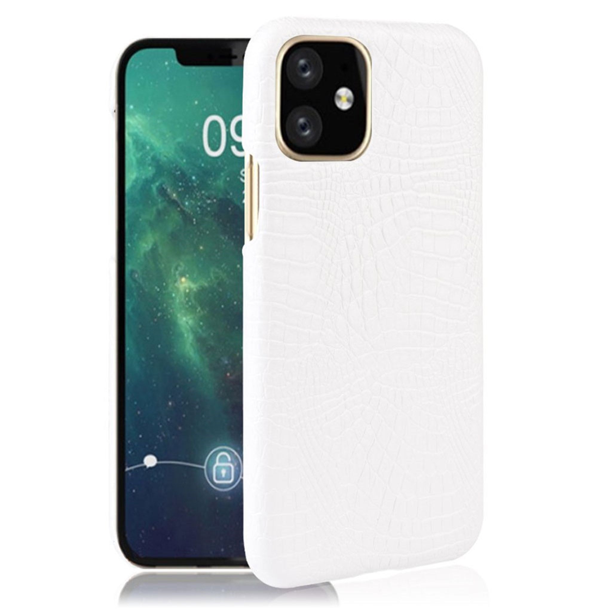 Croco iPhone 11 case - White