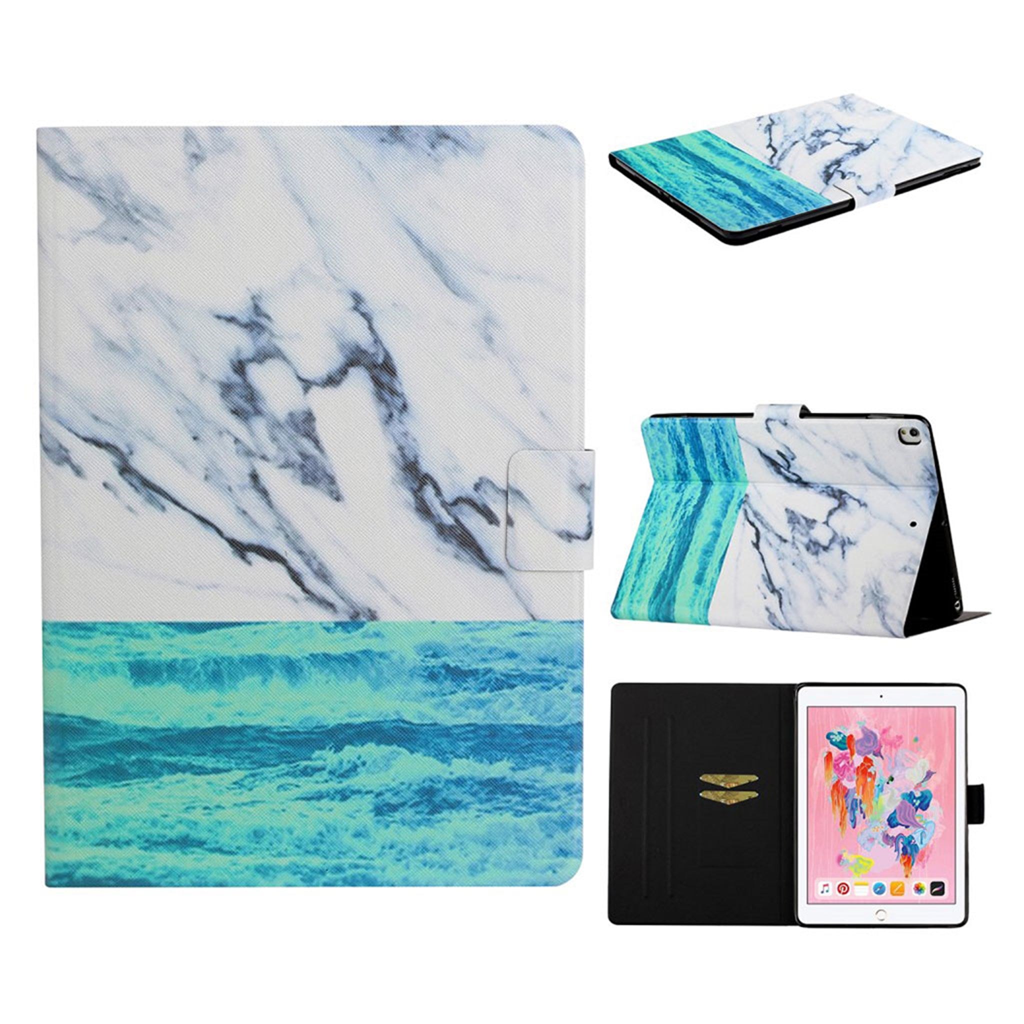 iPad 10.2 (2019) stylish pattern leather flip case - Glacier