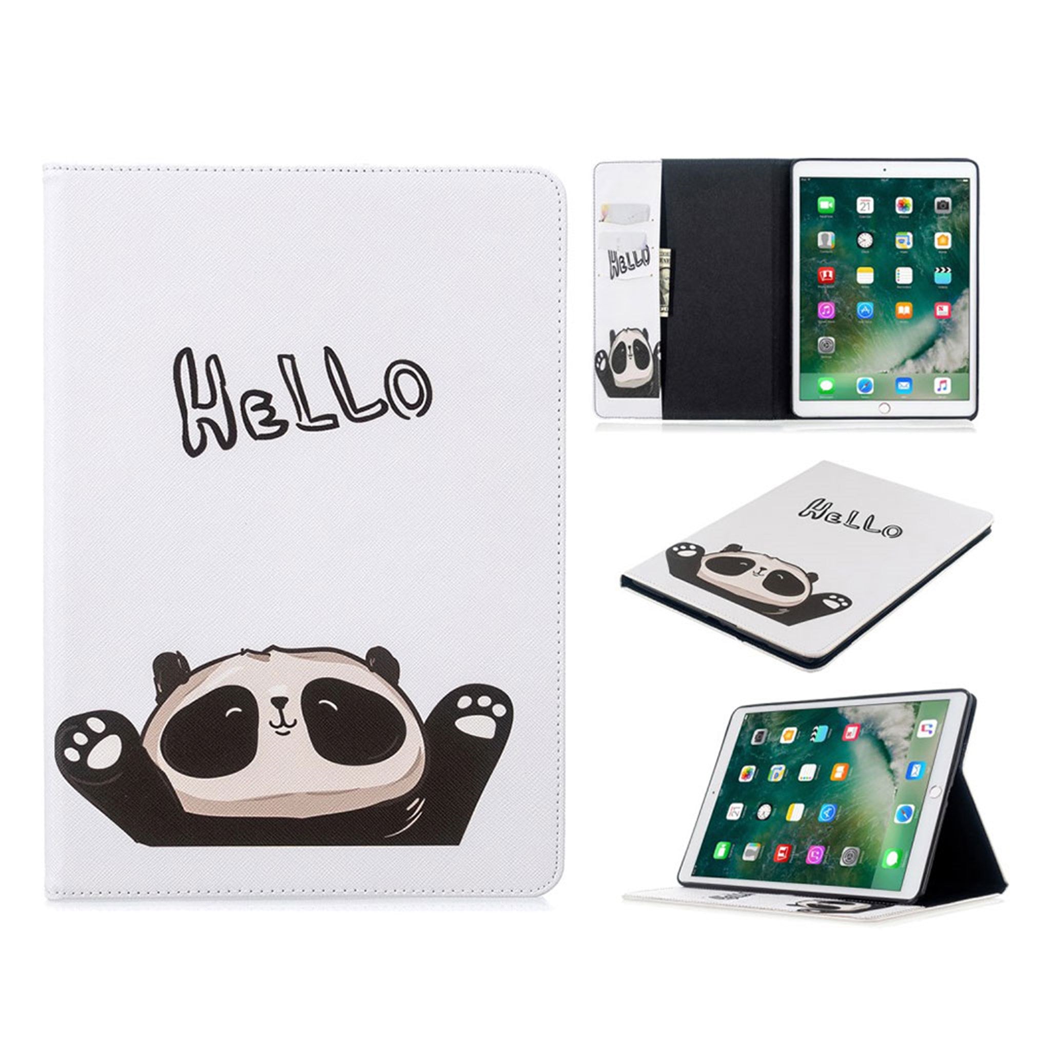 iPad 10.2 (2019) stylish pattern leather flip case - Hello