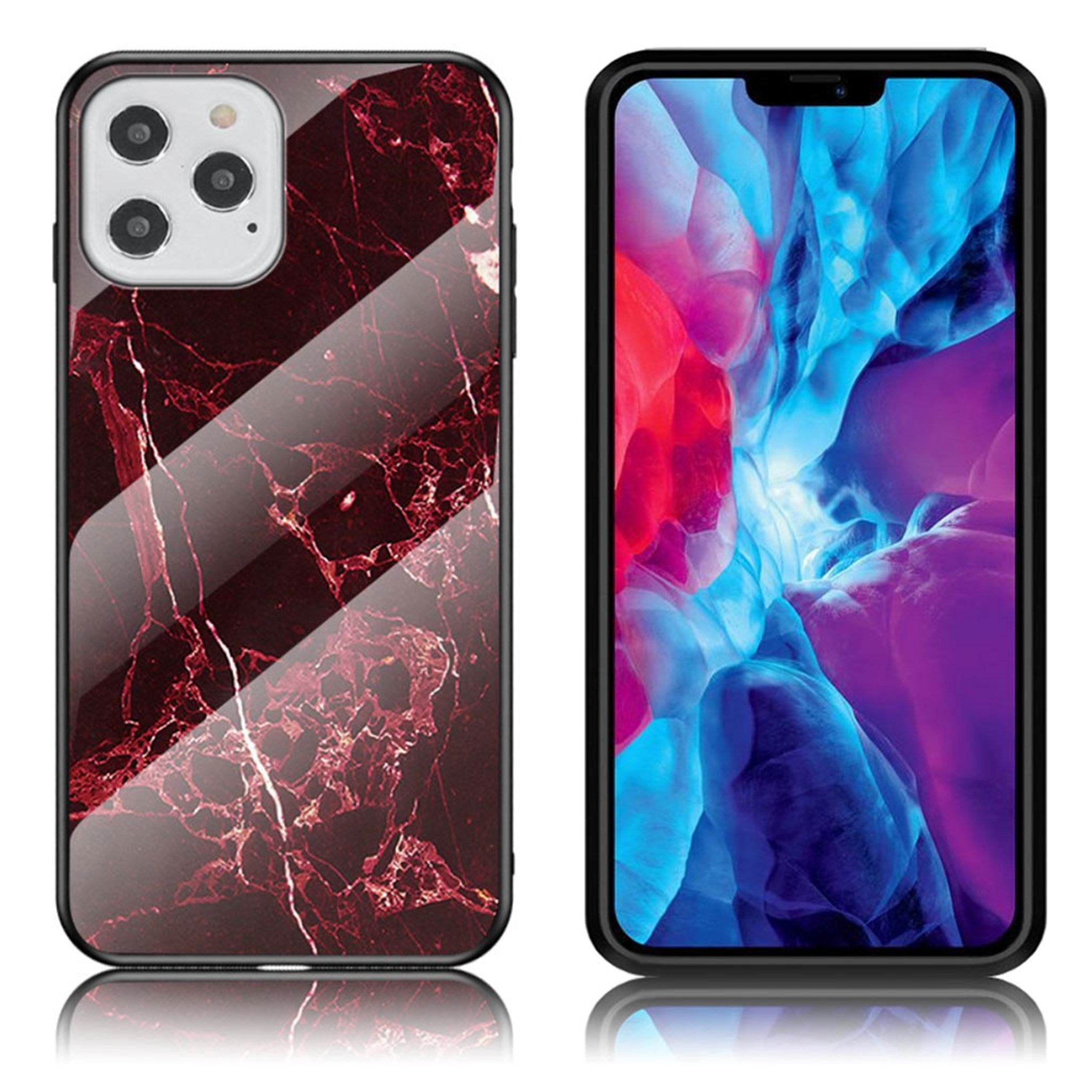 Fantasy Marble iPhone 12 / 12 Pro cover - Red