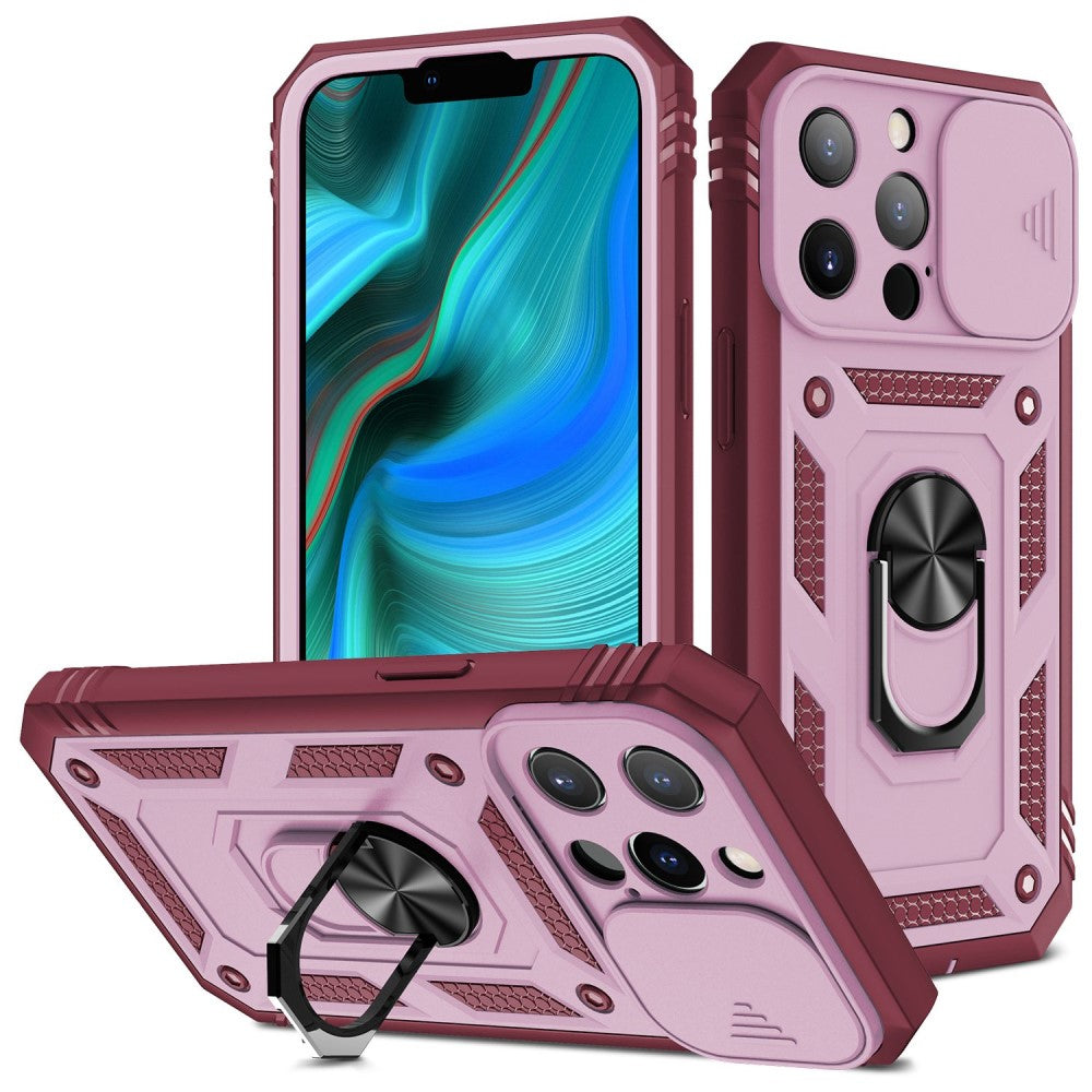 Bofink Combat iPhone 13 Pro case - Pink / Dark Red