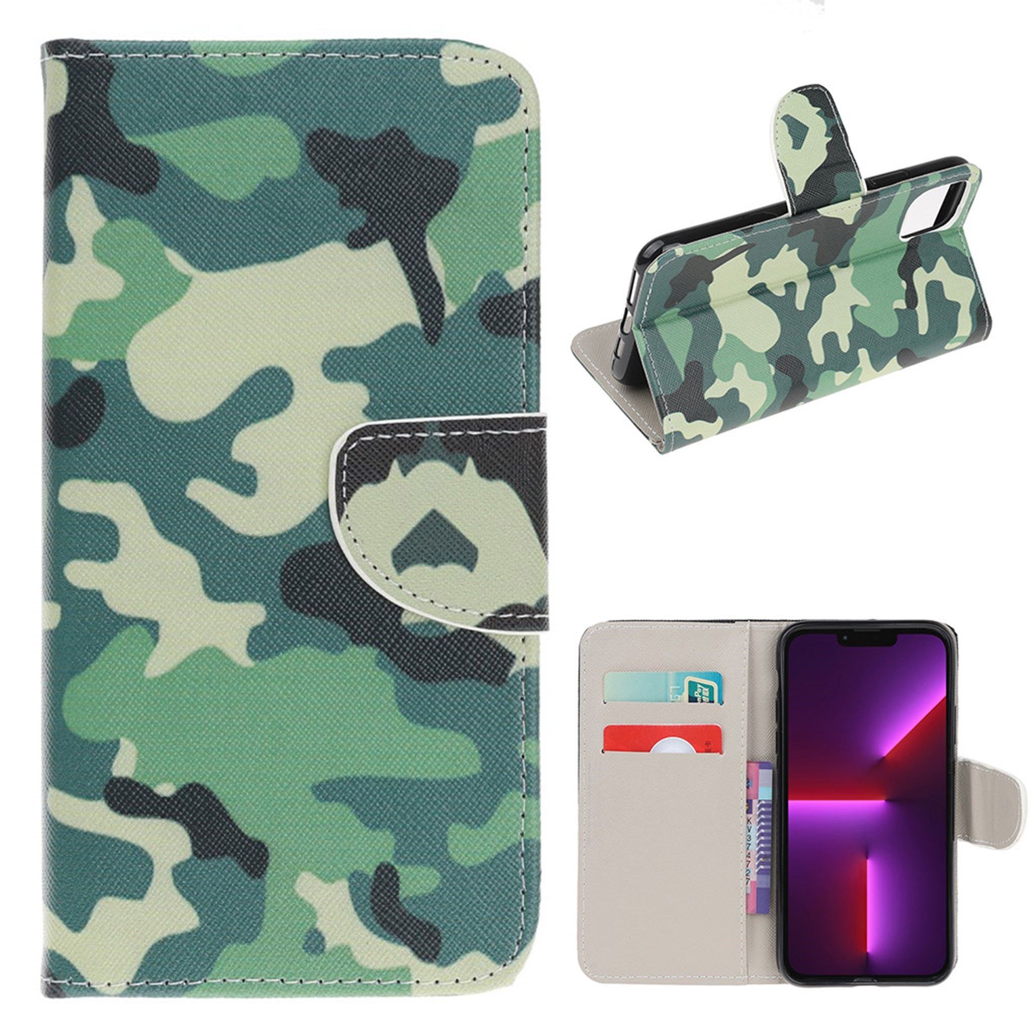 Wonderland iPhone 13 Pro flip case - Camouflage