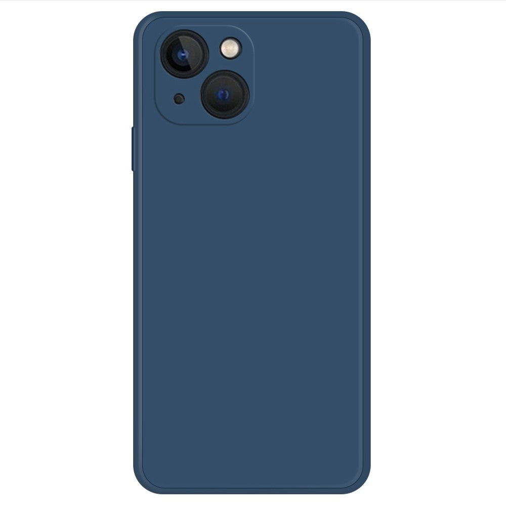 Beveled anti-drop rubberized cover for iPhone 13 Mini - Dark Blue