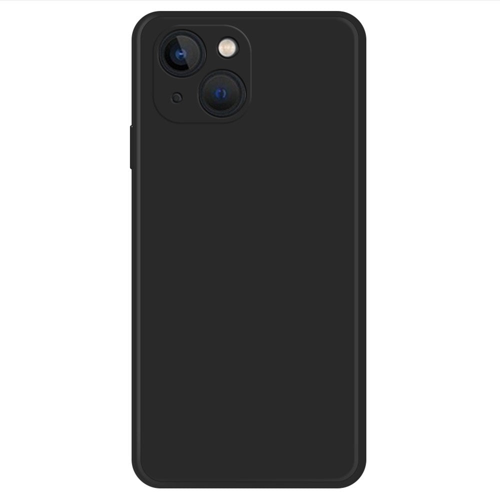 Beveled anti-drop rubberized cover for iPhone 13 Mini - Black
