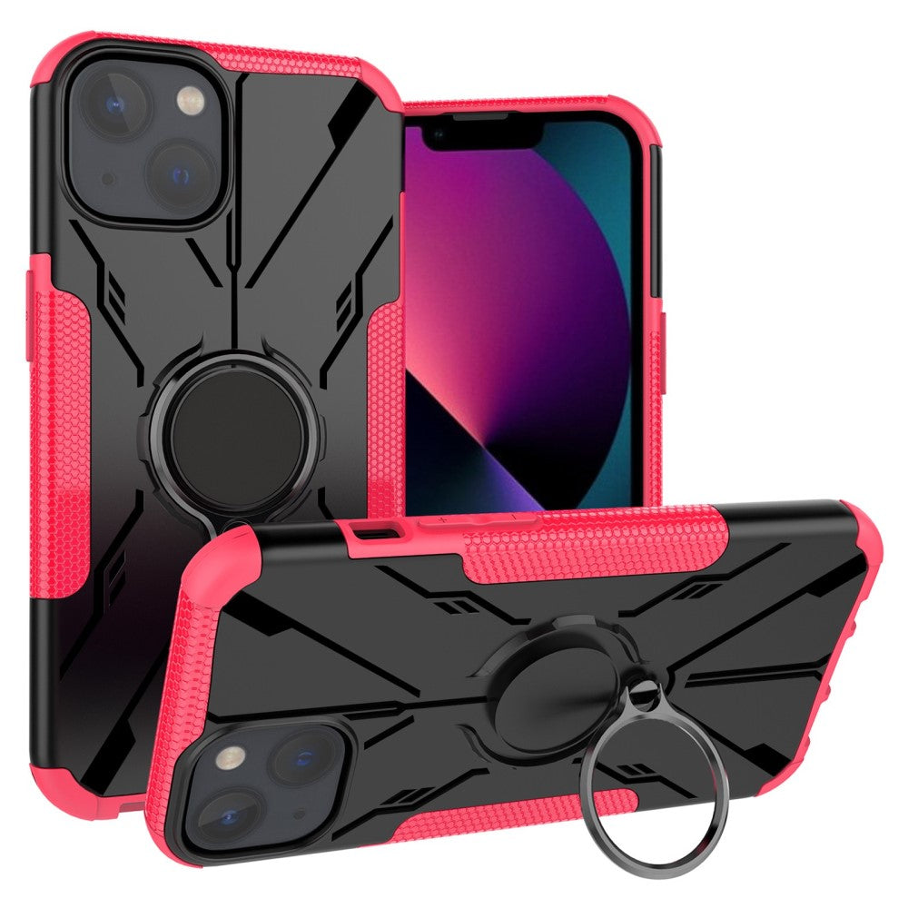 Kickstand cover with magnetic sheet for iPhone 13 Mini - Rose