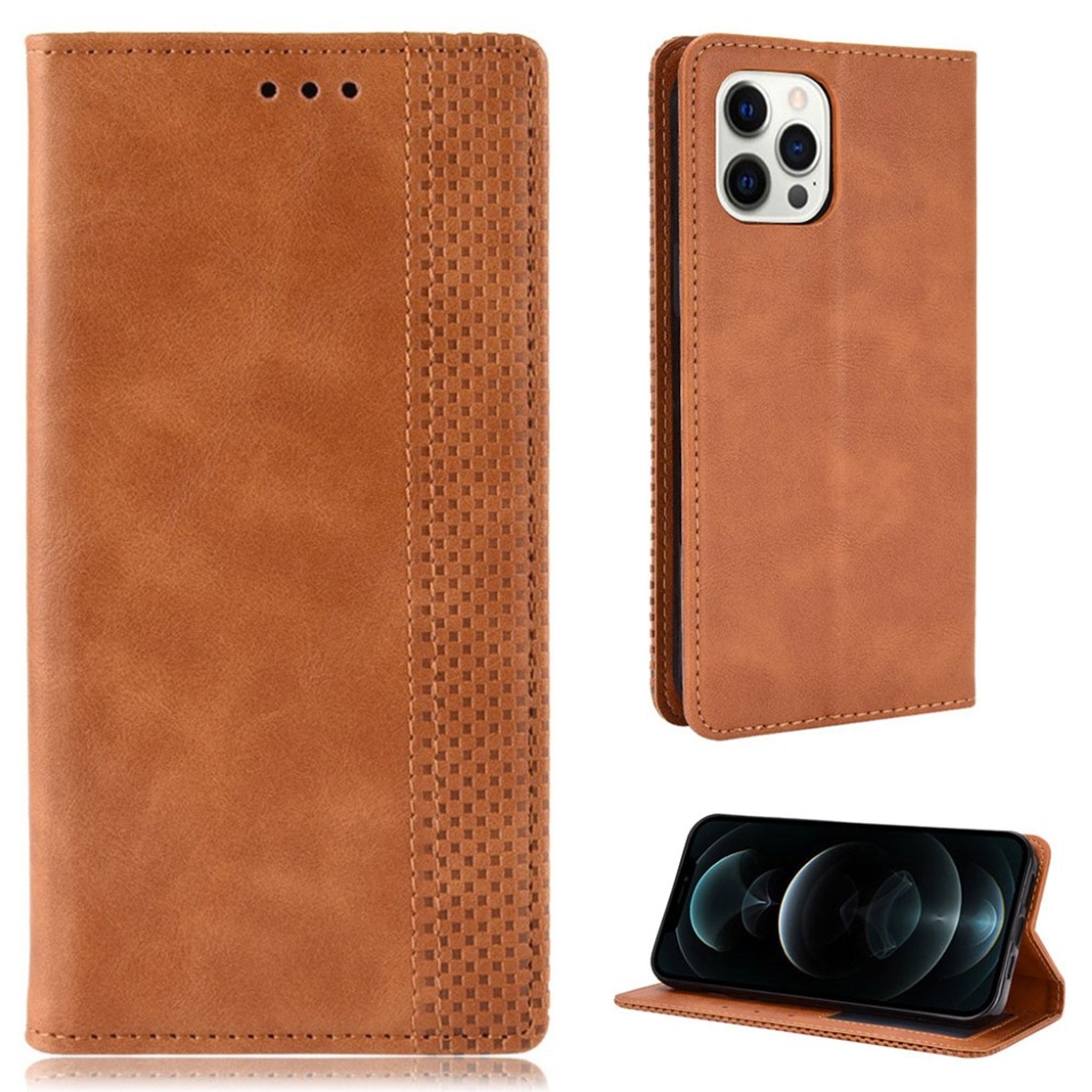 Bofink Vintage iPhone 13 Mini leather case - Brown