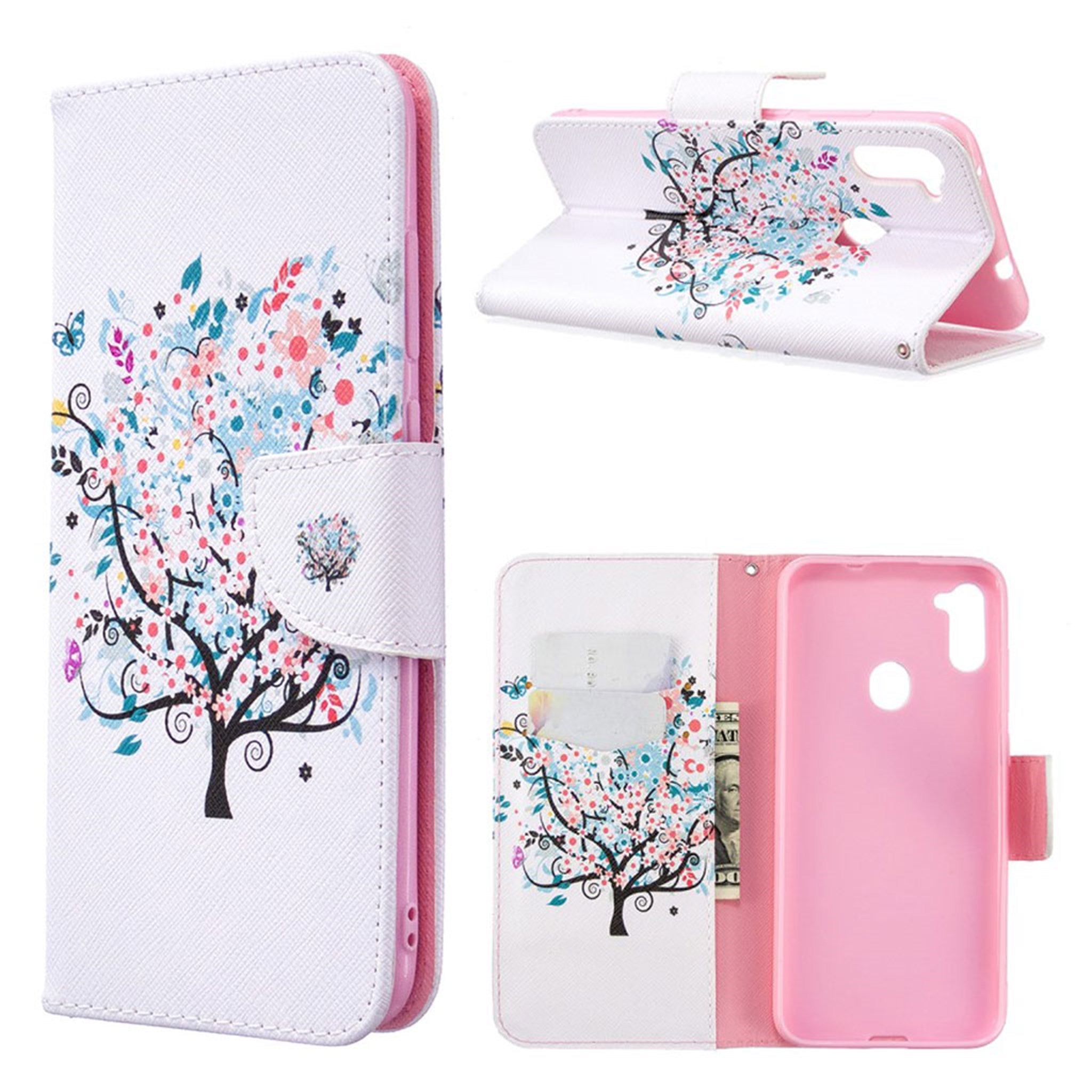 Wonderland Samsung Galaxy A11 / M11 flip case - Flowered Tree