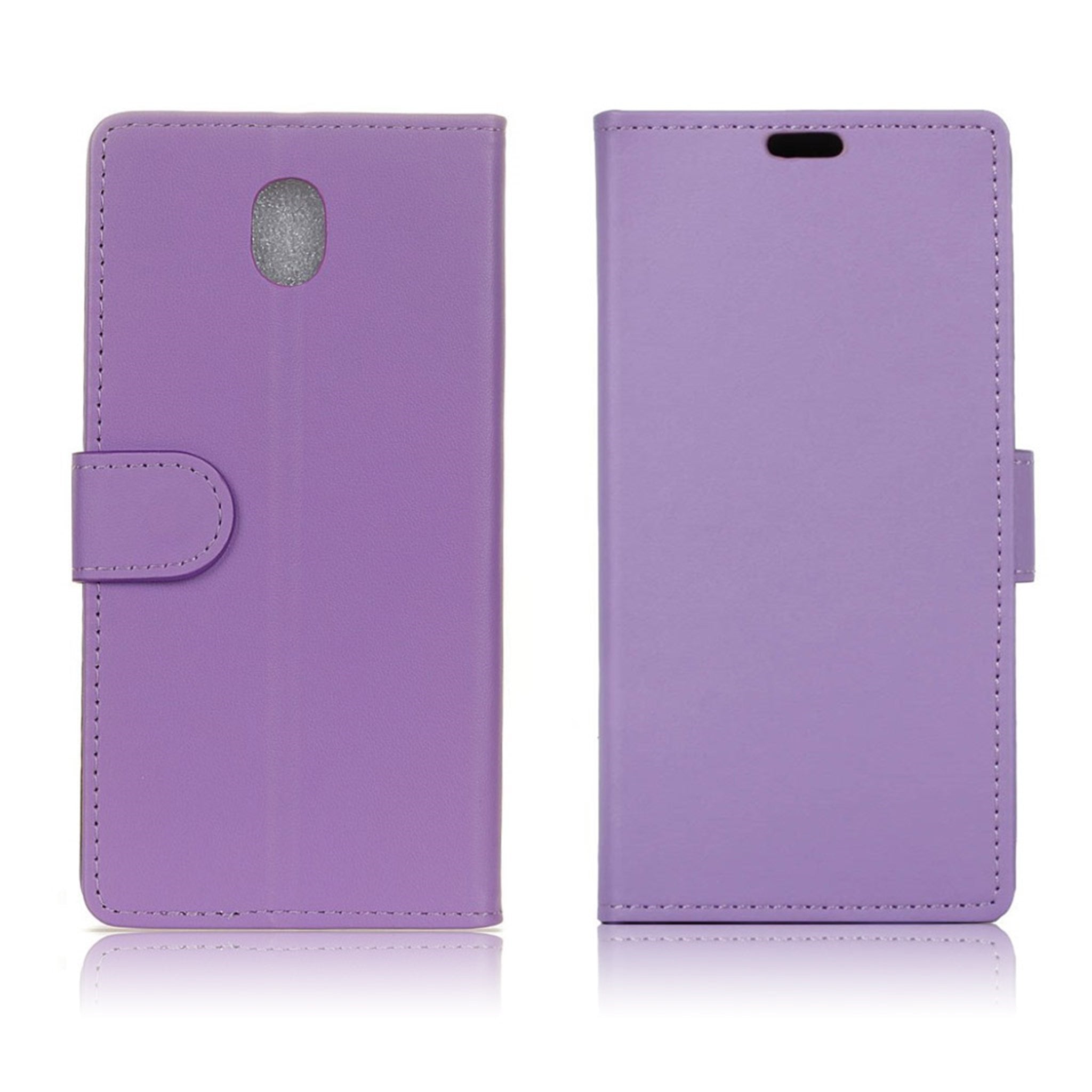 Samsung Galaxy J5 (2017) magnetic PU leather flip case - Purple