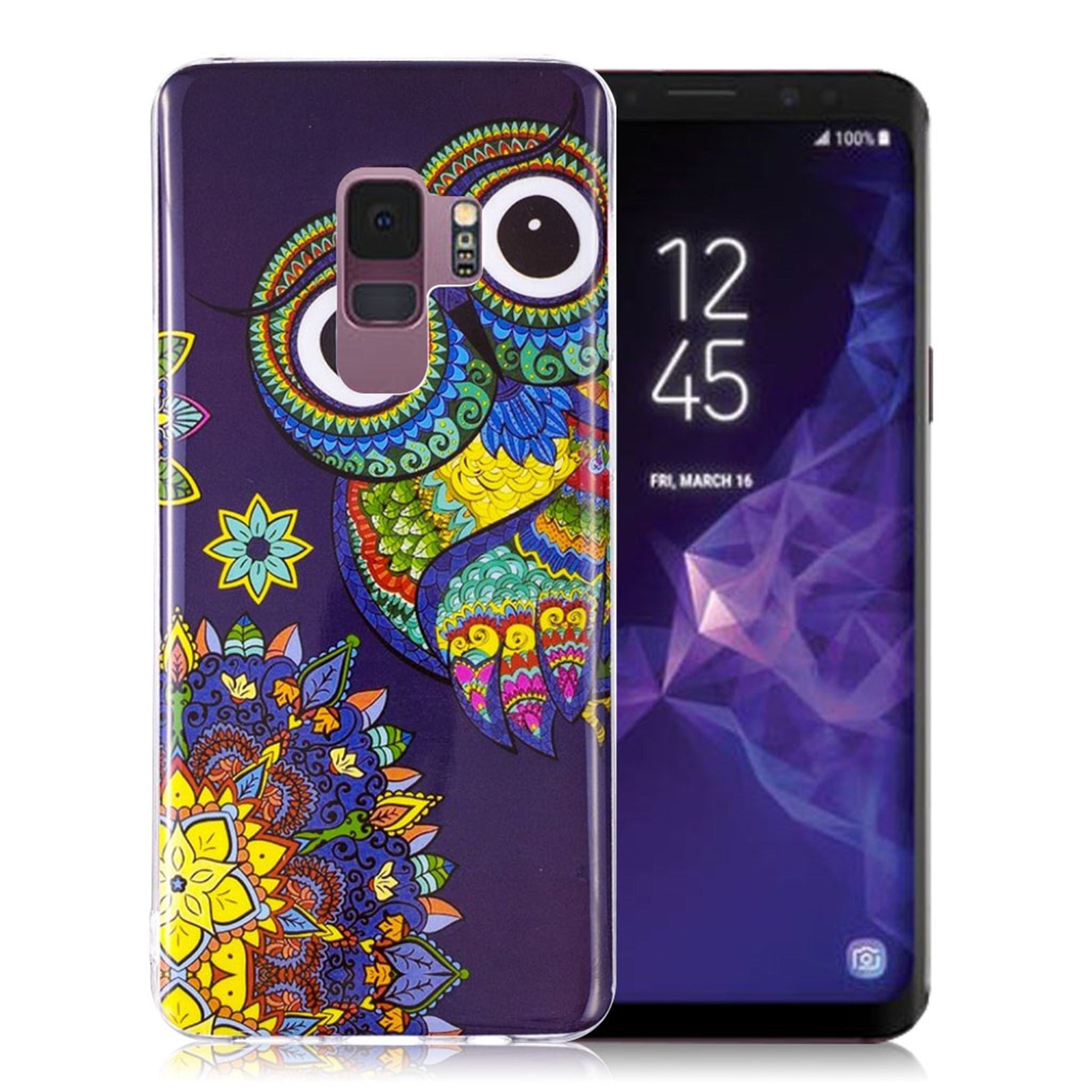 IMD noctilucent Samsung Galaxy S9 gel case - Colorful Owl