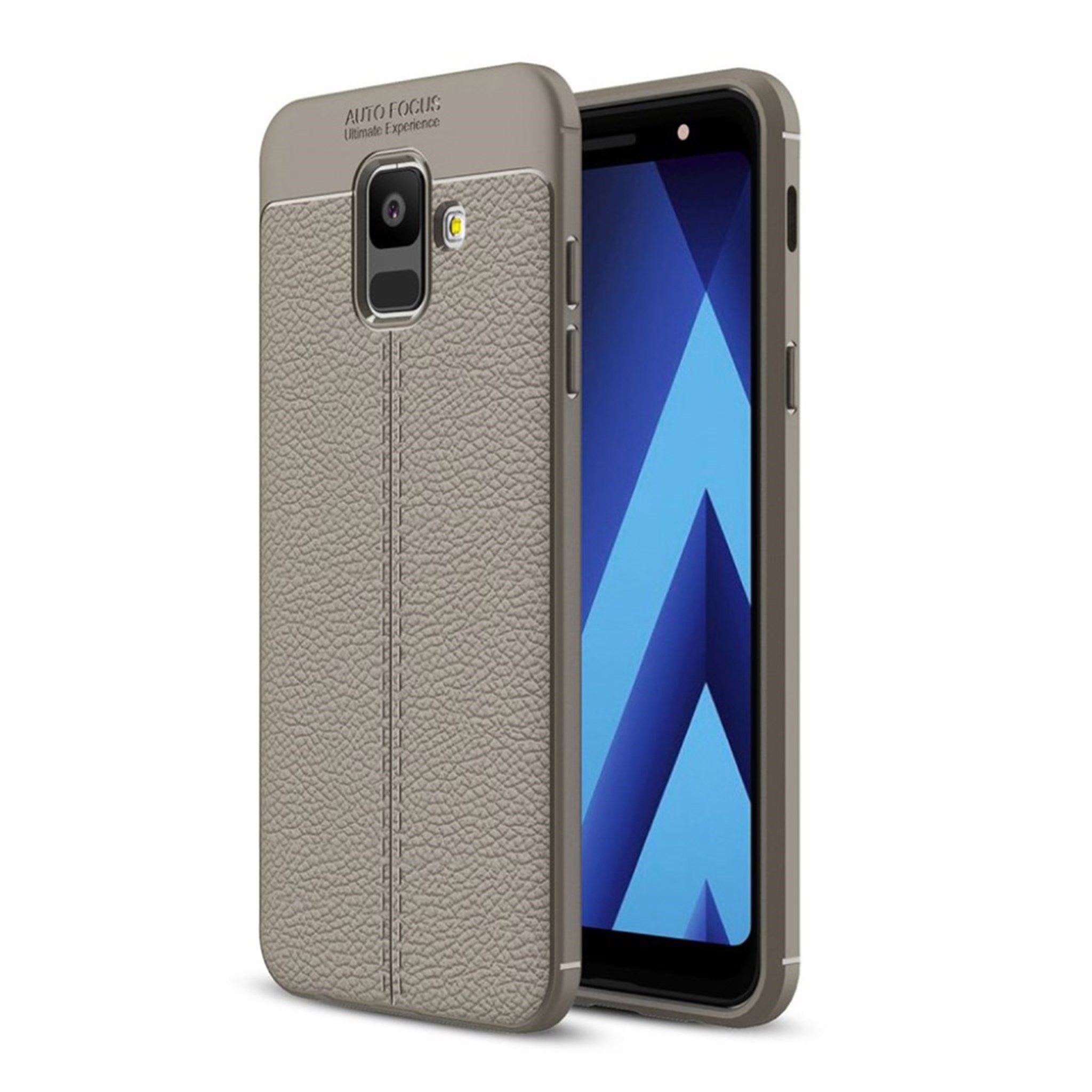 Samsung Galaxy A6 litchi texture case - Grey