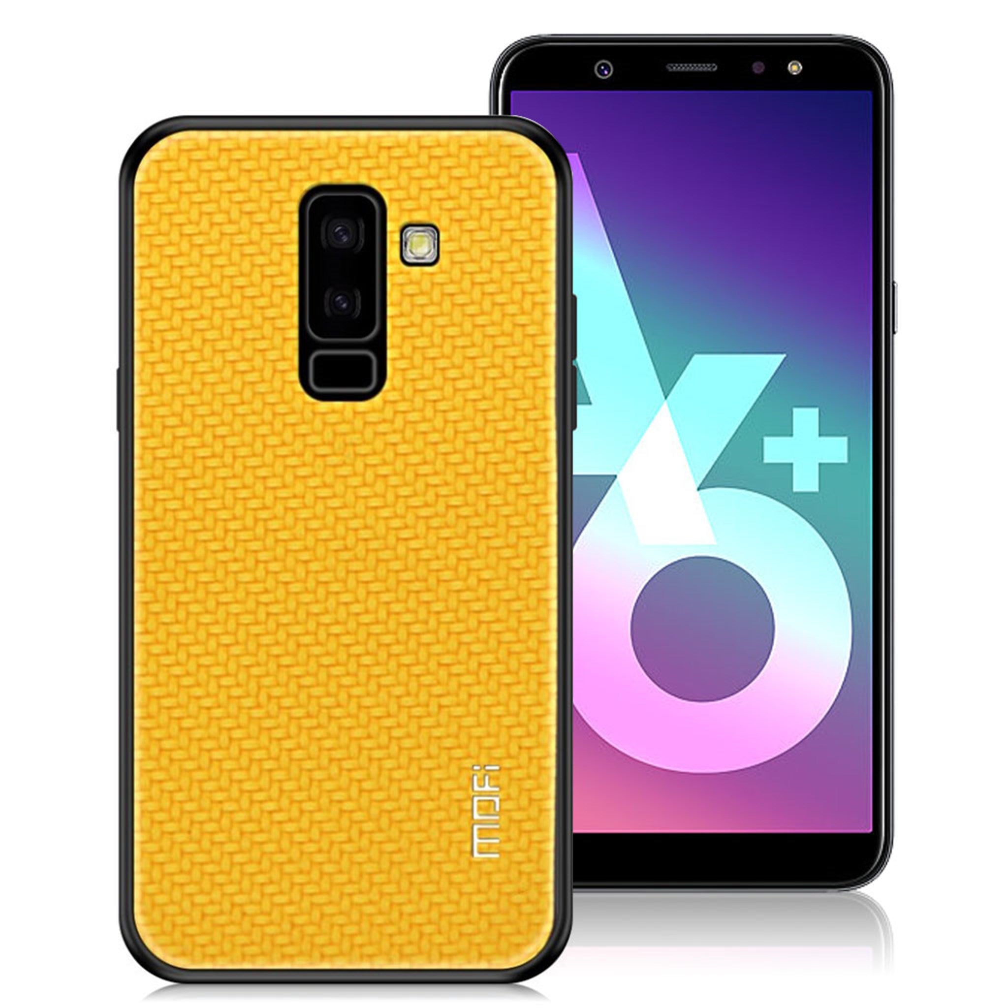 MOFI Samsung Galaxy A6 Plus (2018) Honor Series leather combo case - Yellow