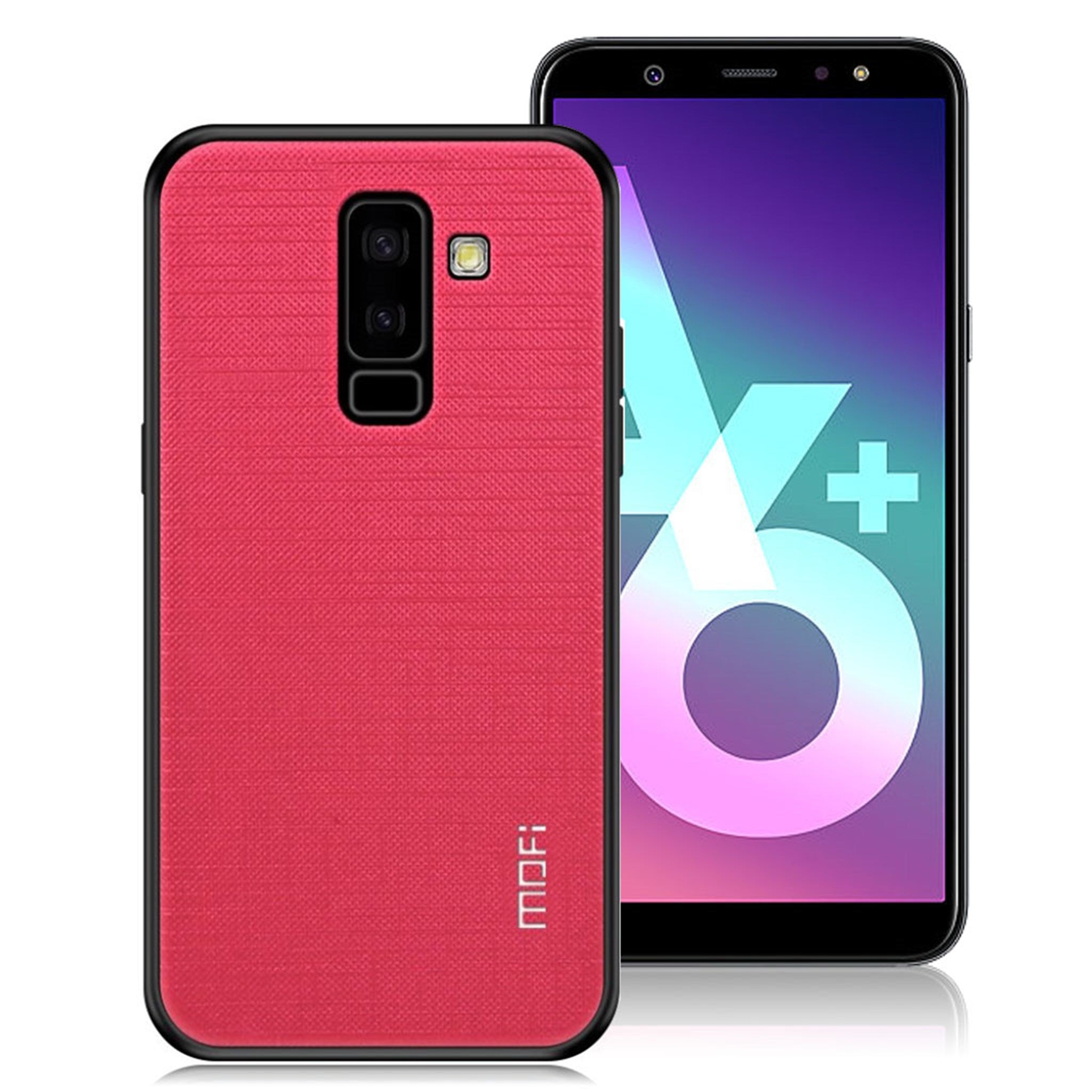 MOFI Samsung Galaxy A6 Plus (2018) Bright Shield Series cloth coated case - Rose