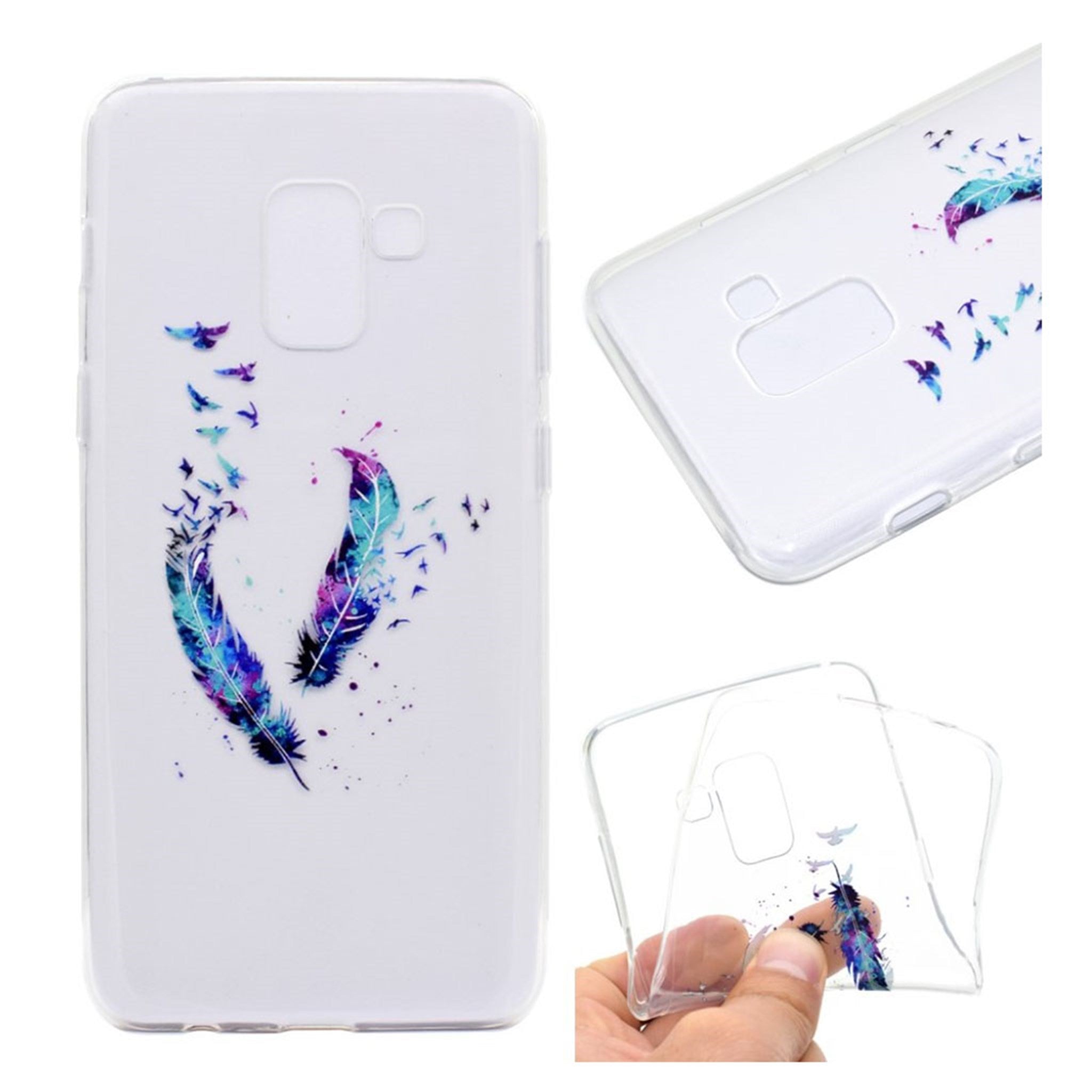 Samsung Galaxy J6 (2018) pattern printing soft case - Feather and Birds