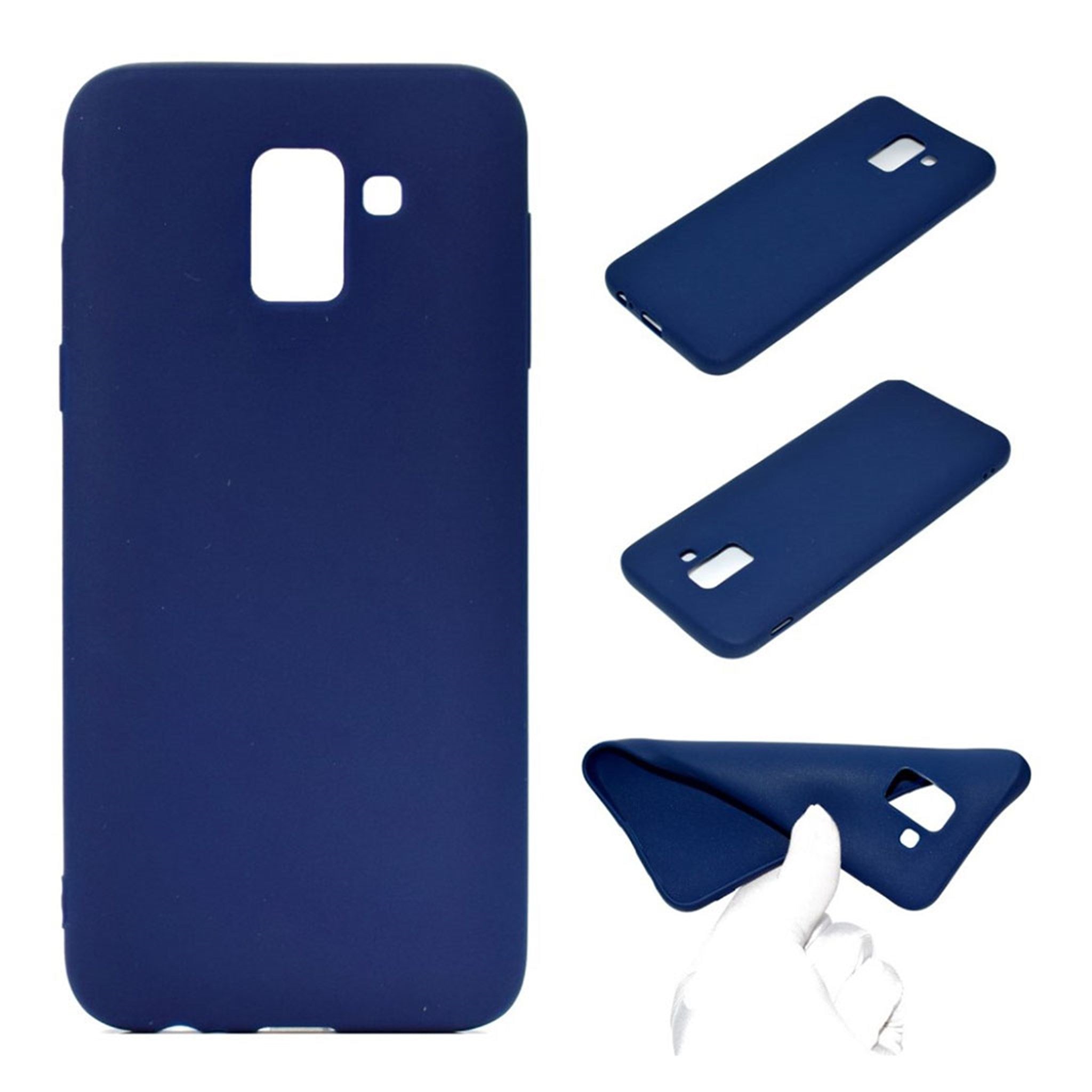 Samsung Galaxy J6 (2018) soft frosted case - Dark Blue