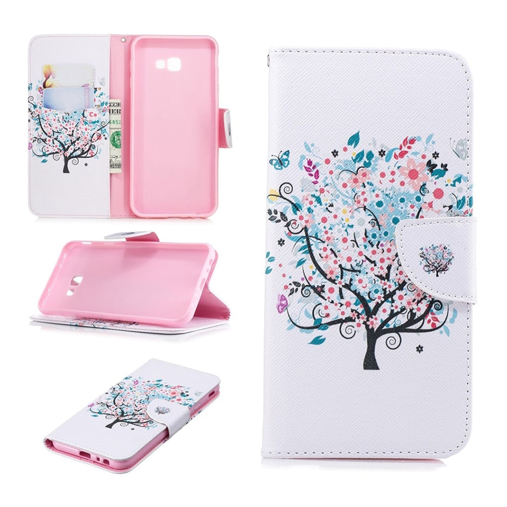 Wonderland Samsung Galaxy J4 Plus (2018) flip case - Flowered Tree