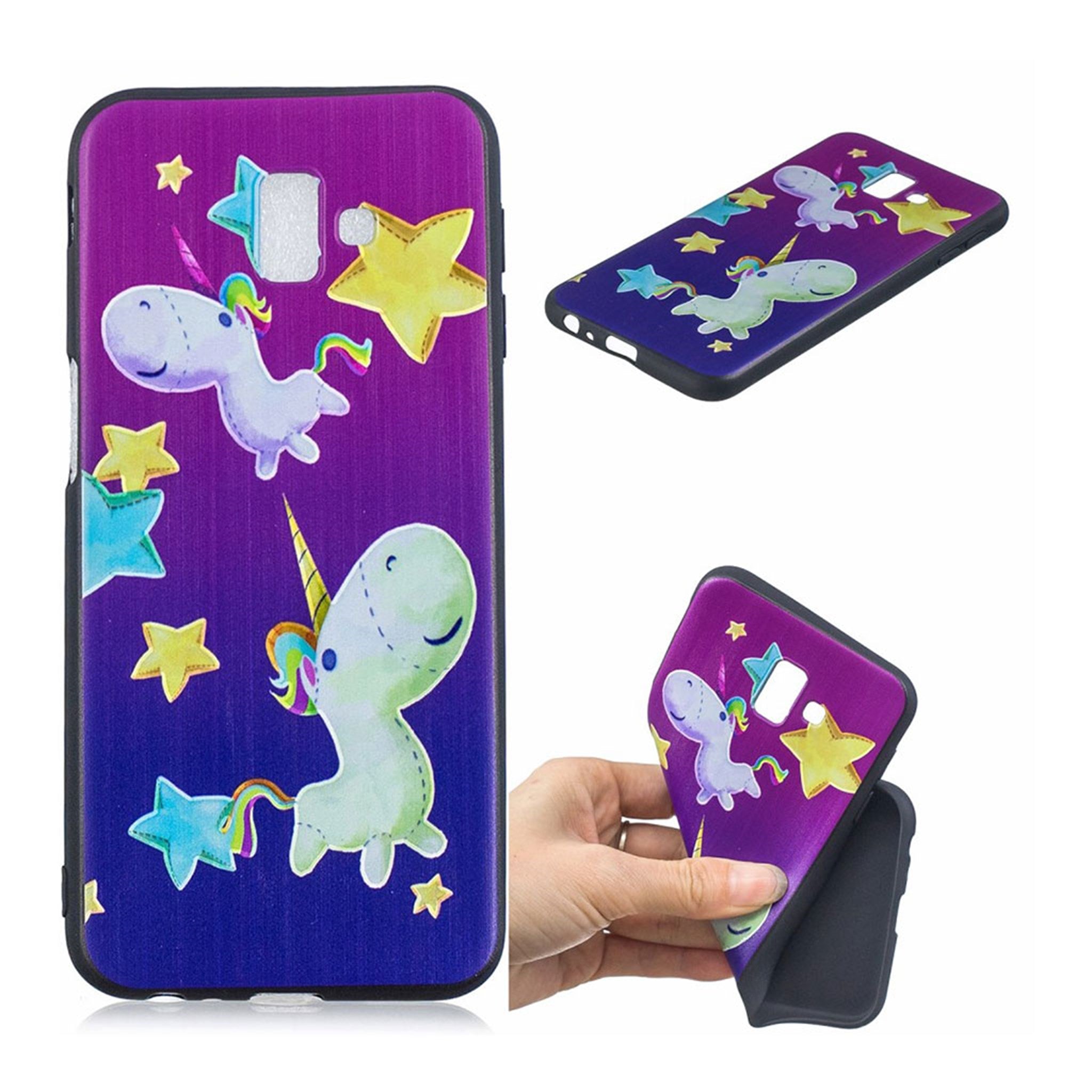 Samsung Galaxy J6 Plus (2018) patterned soft case - Star and Unicorn