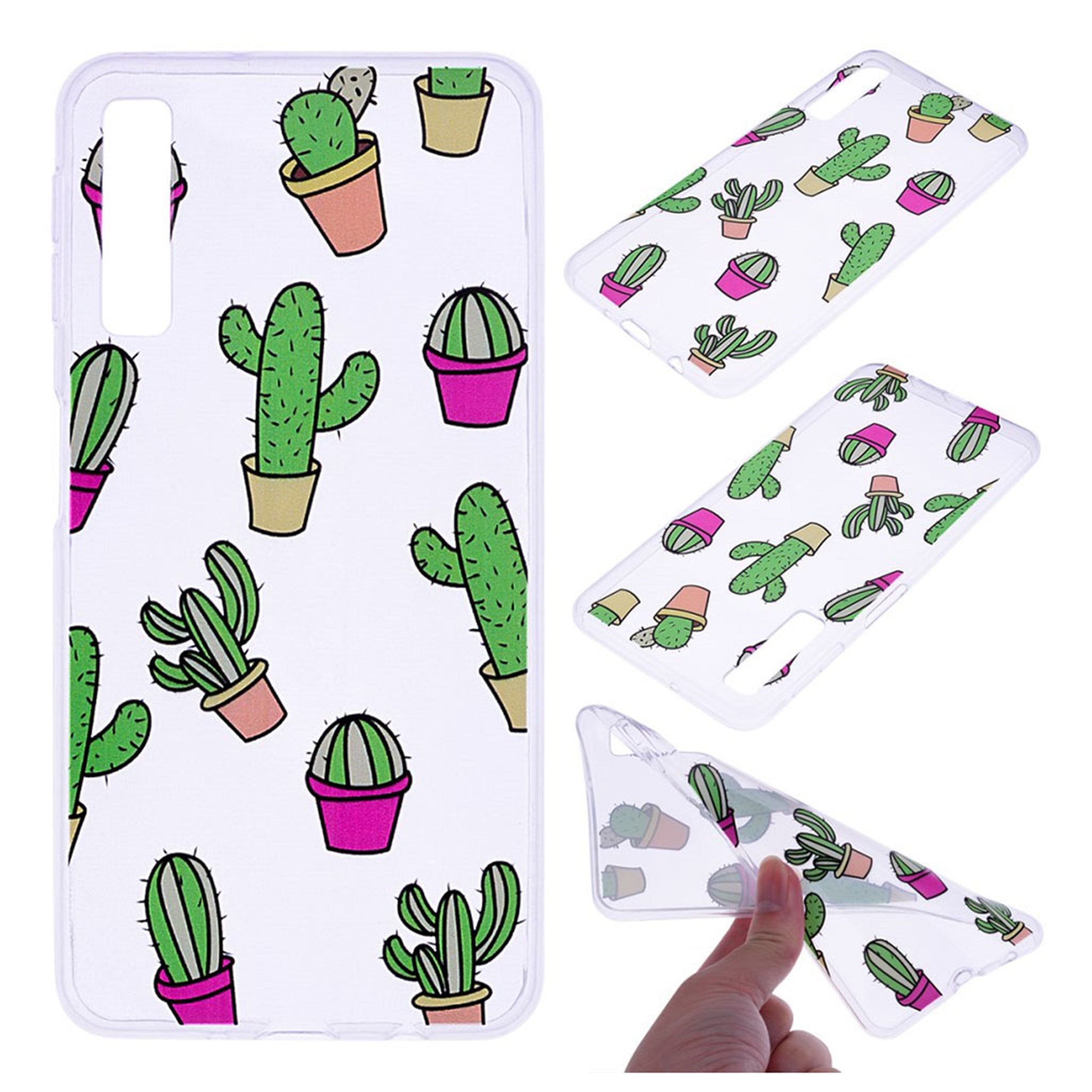 Samsung Galaxy A7 (2018) pattern printing case - Cactus