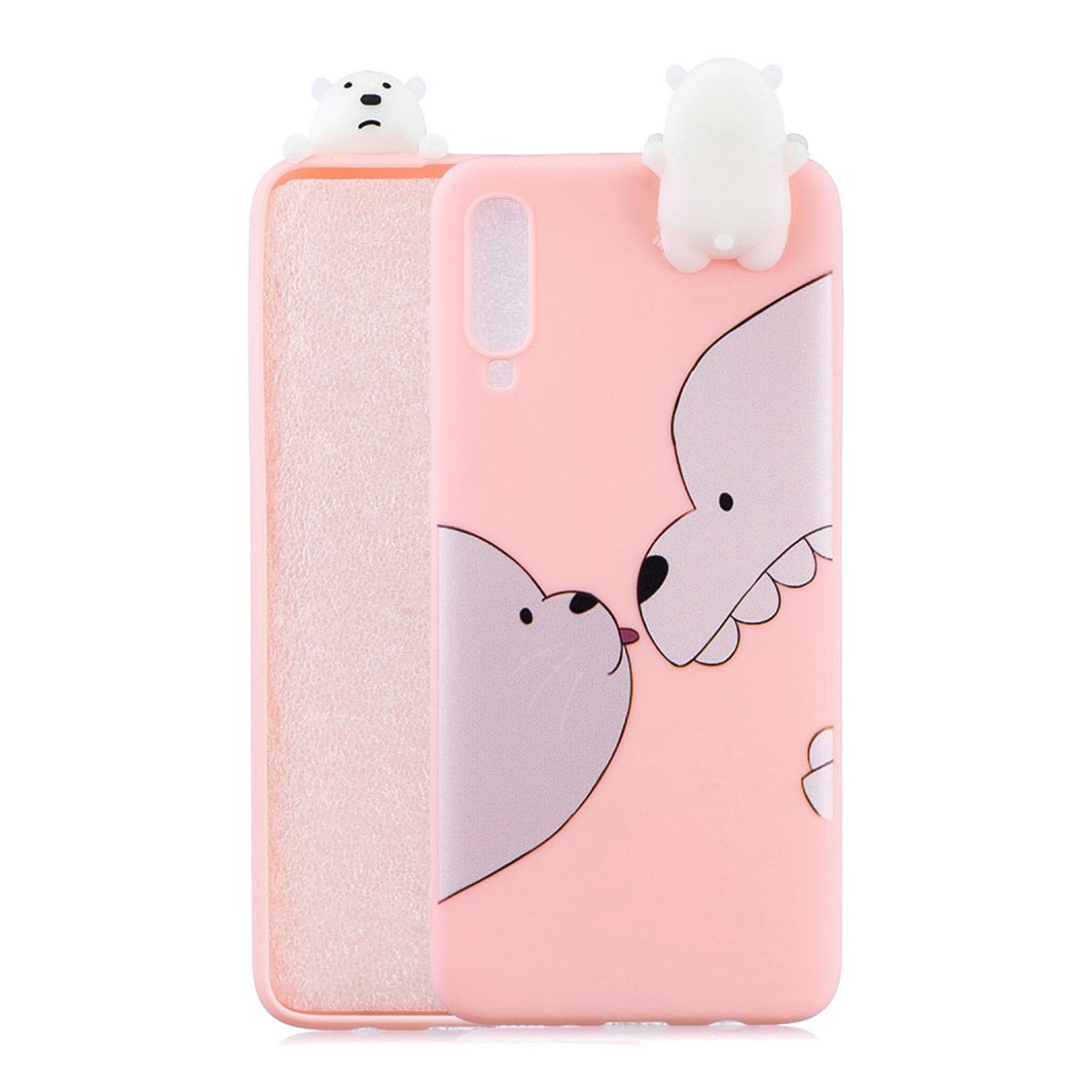 Samsung Galaxy A70 3D Animal Doll pattern case - Bear