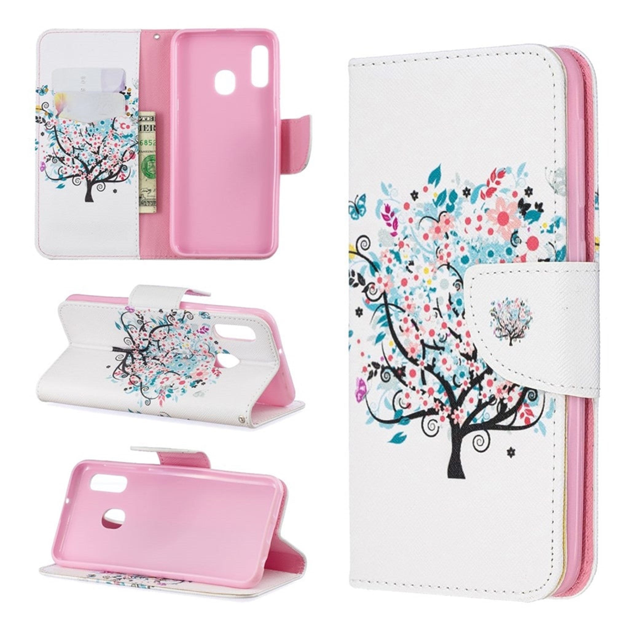 Wonderland Samsung Galaxy A20e flip case - Flowered Tree