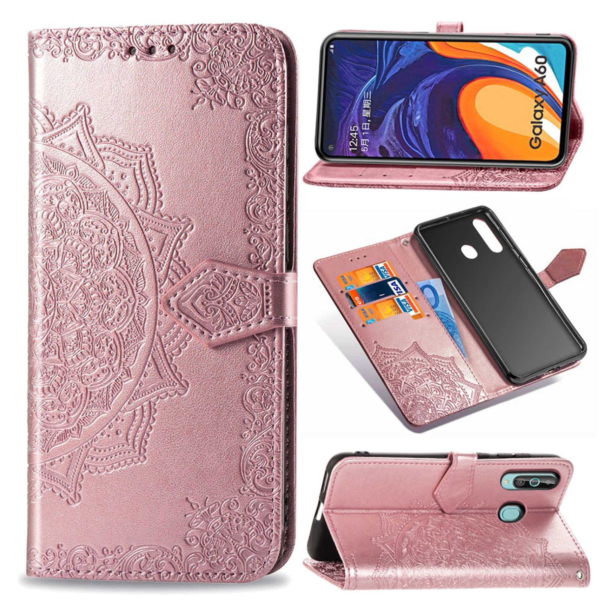 Mandala Samsung Galaxy A60 Flip case - Rose Gold